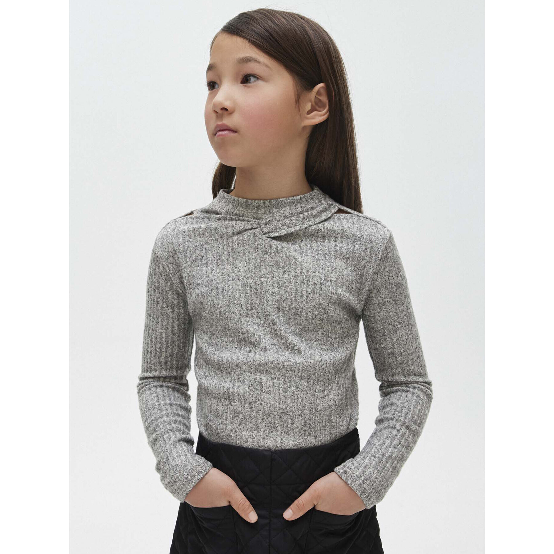 Mayoral Блуза 7.051 Сив Regular Fit - Pepit.bg