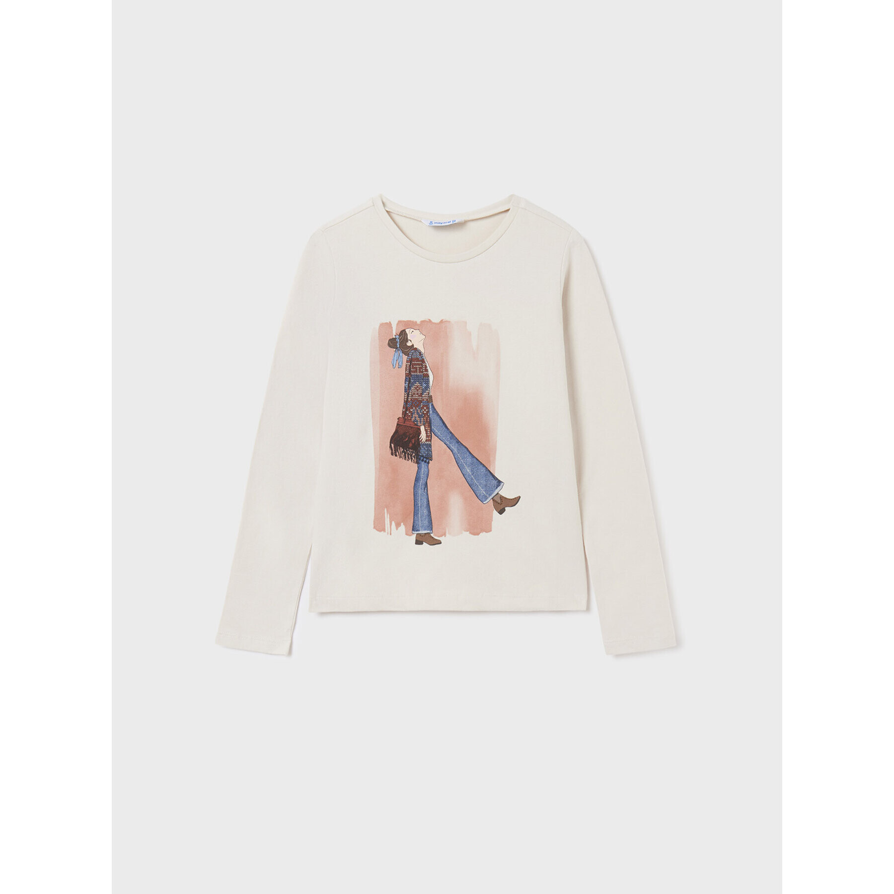 Mayoral Блуза 7025 Бежов Regular Fit - Pepit.bg