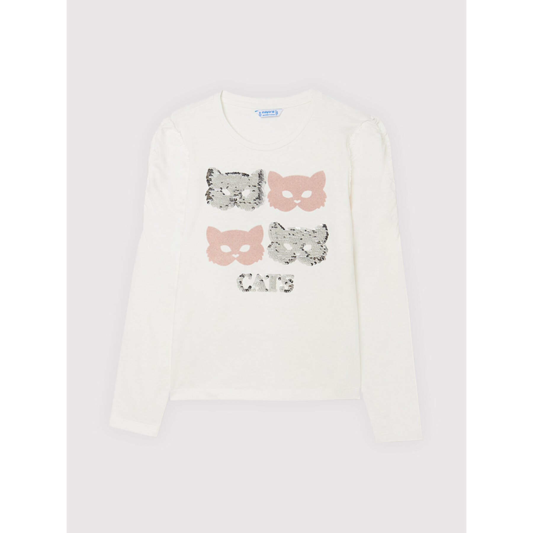 Mayoral Блуза 7091 Бял Regular Fit - Pepit.bg