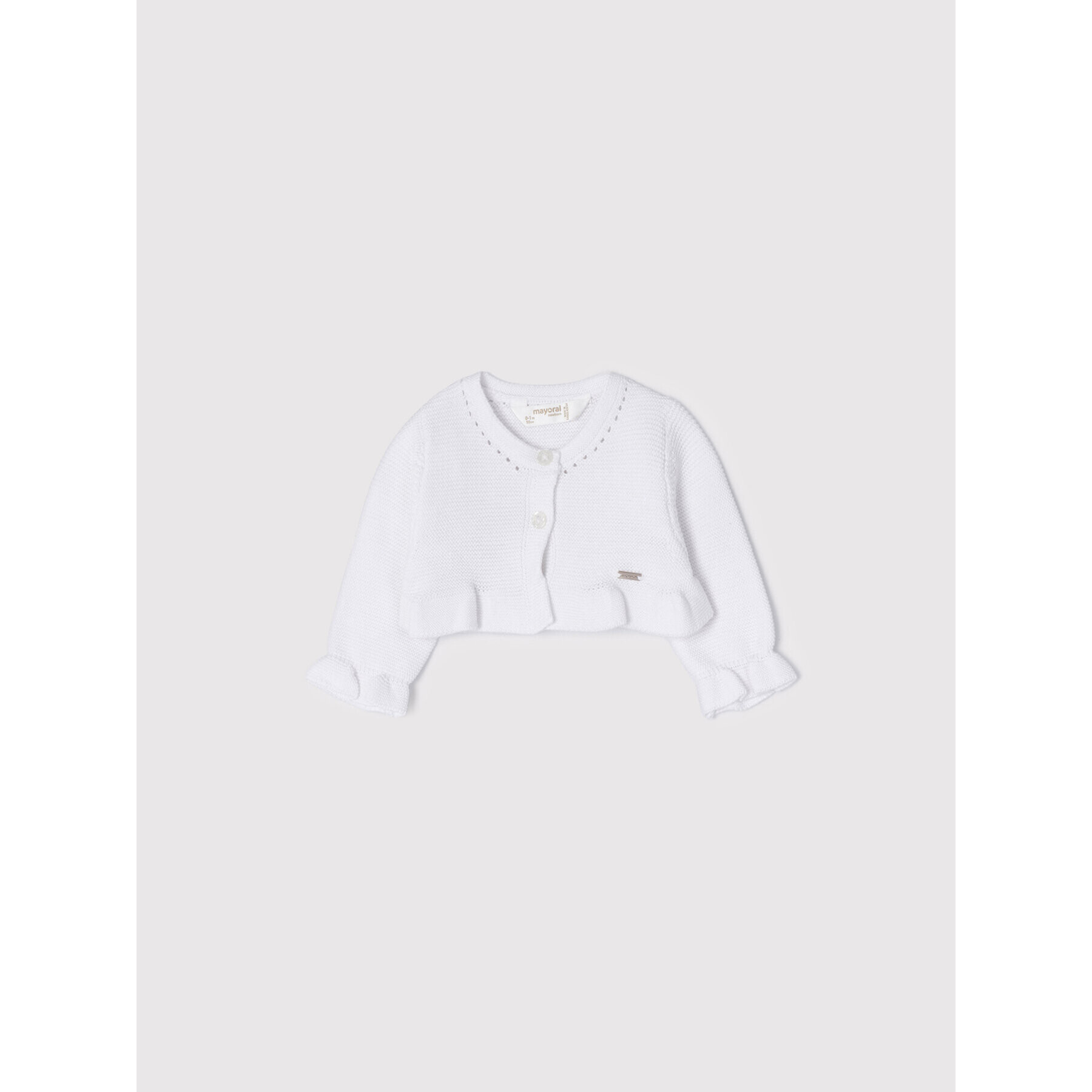 Mayoral Болерце 318 Бял Regular Fit - Pepit.bg