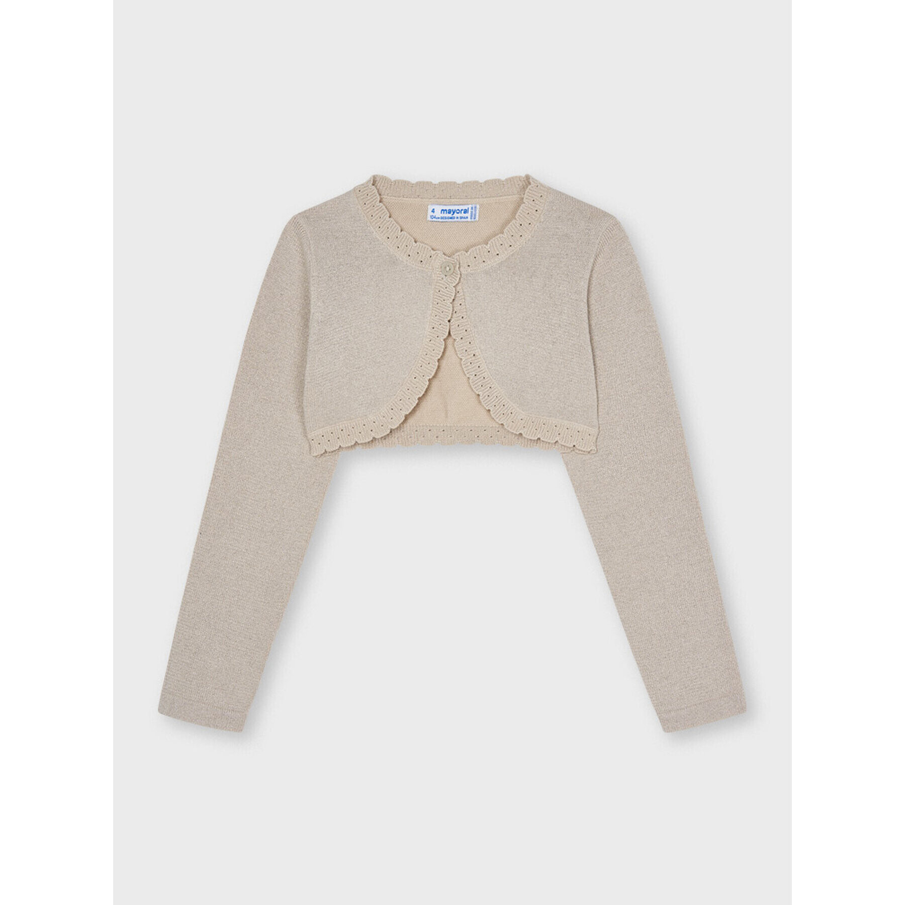 Mayoral Болерце 320 Бежов Regular Fit - Pepit.bg
