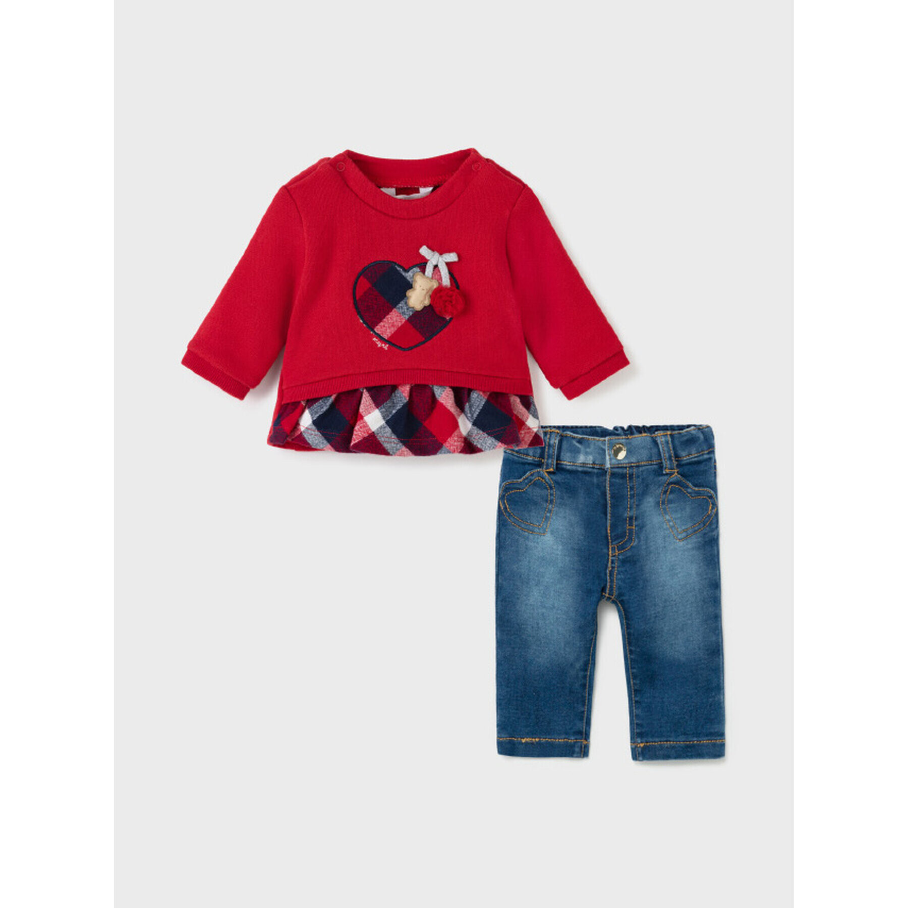 Mayoral Детски комплект 2507 Червен Regular Fit - Pepit.bg