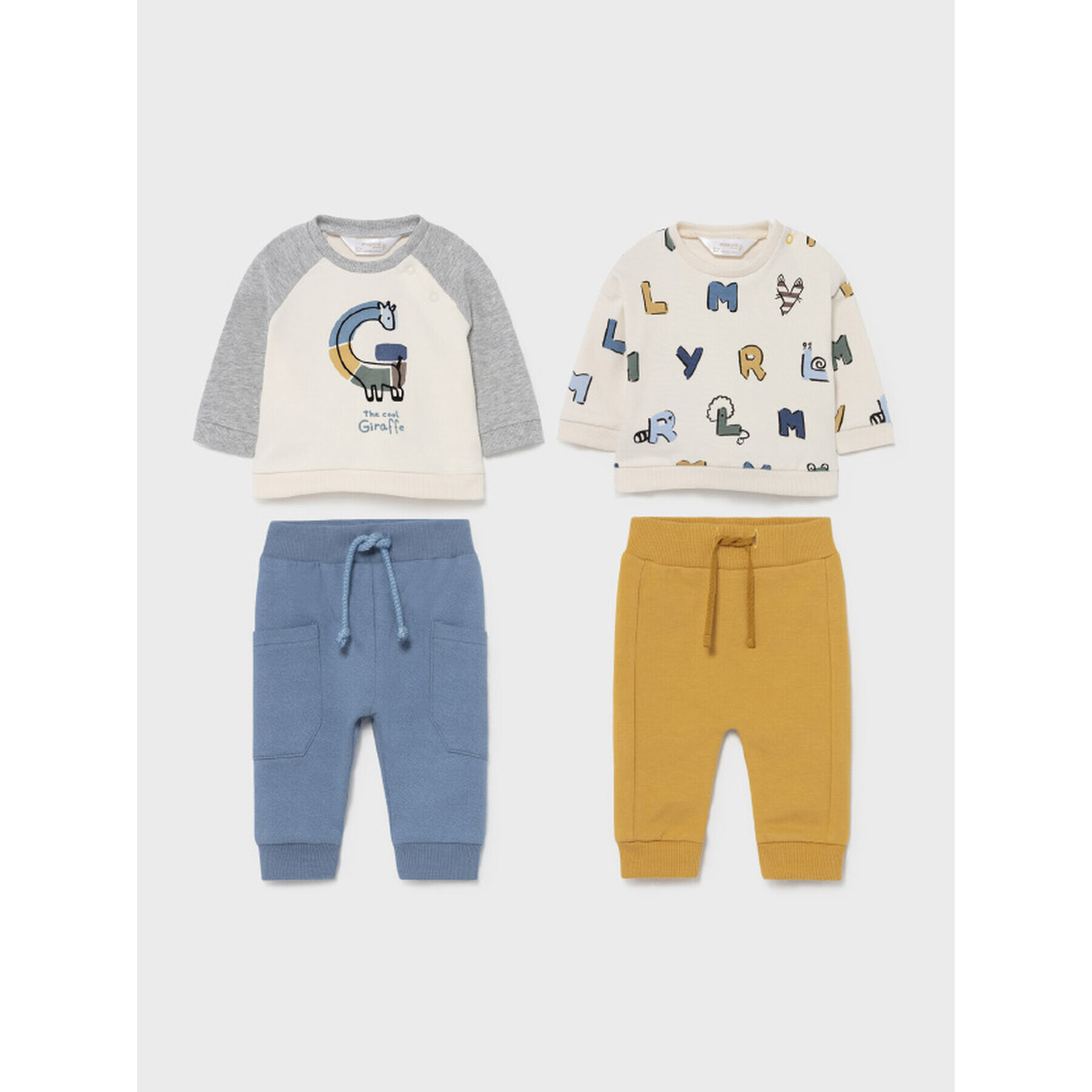 Mayoral Детски комплект 2602 Бял Regular Fit - Pepit.bg