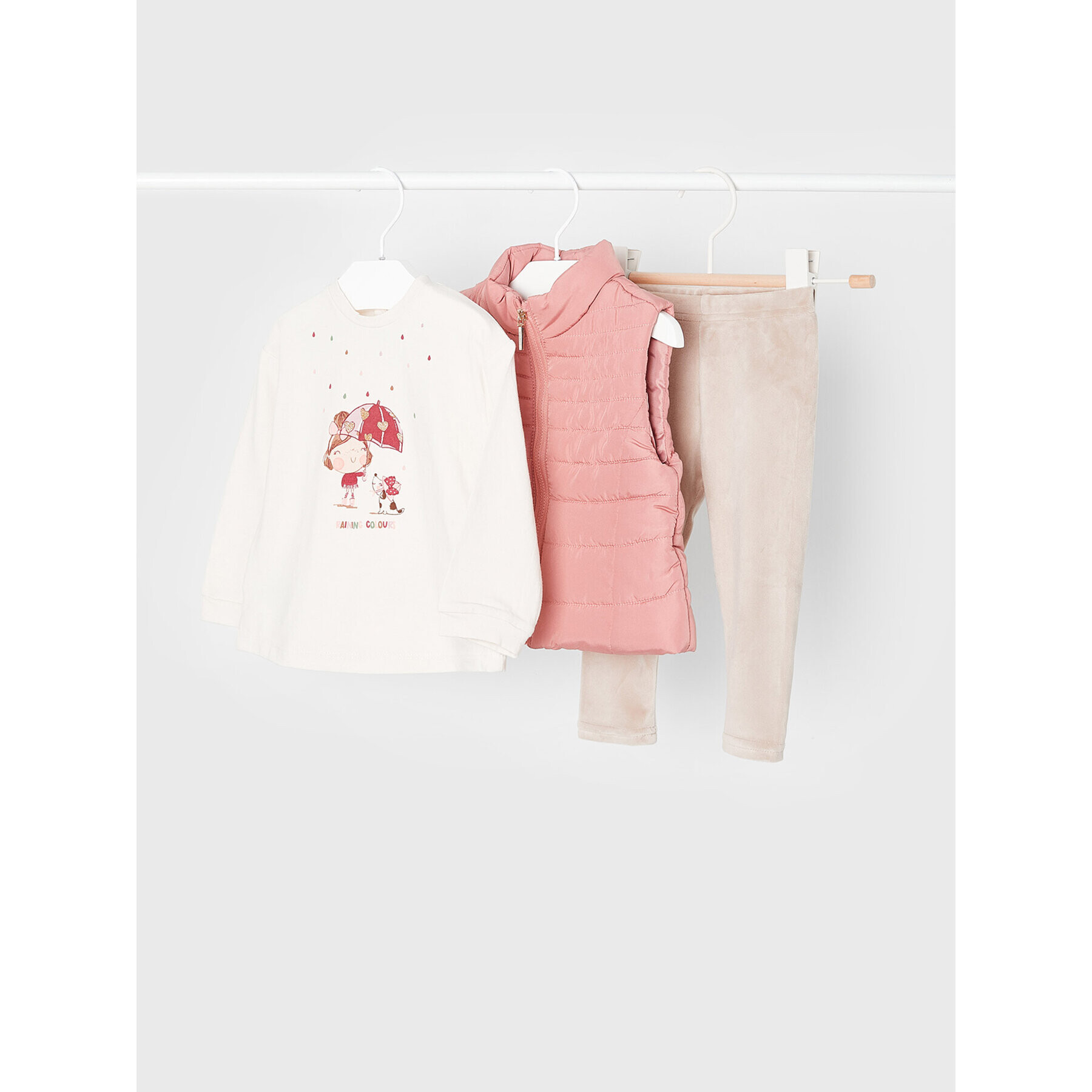 Mayoral Детски комплект 2723 Бежов Regular Fit - Pepit.bg