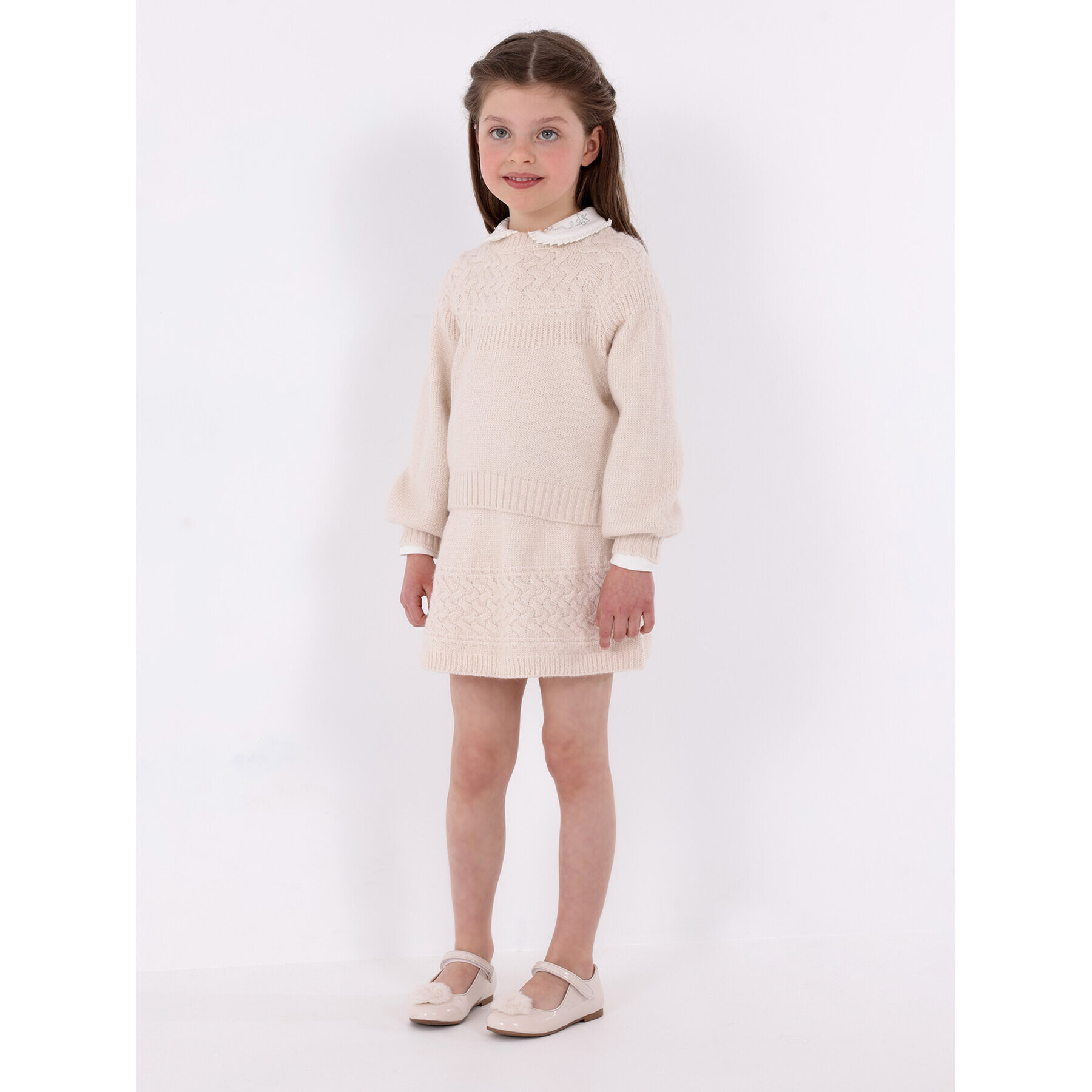 Mayoral Детски комплект 4.935 Екрю Regular Fit - Pepit.bg