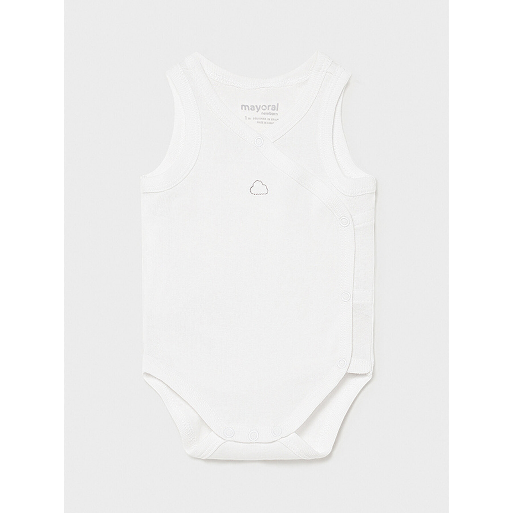 Mayoral Детско боди 1790 Бял Regular Fit - Pepit.bg