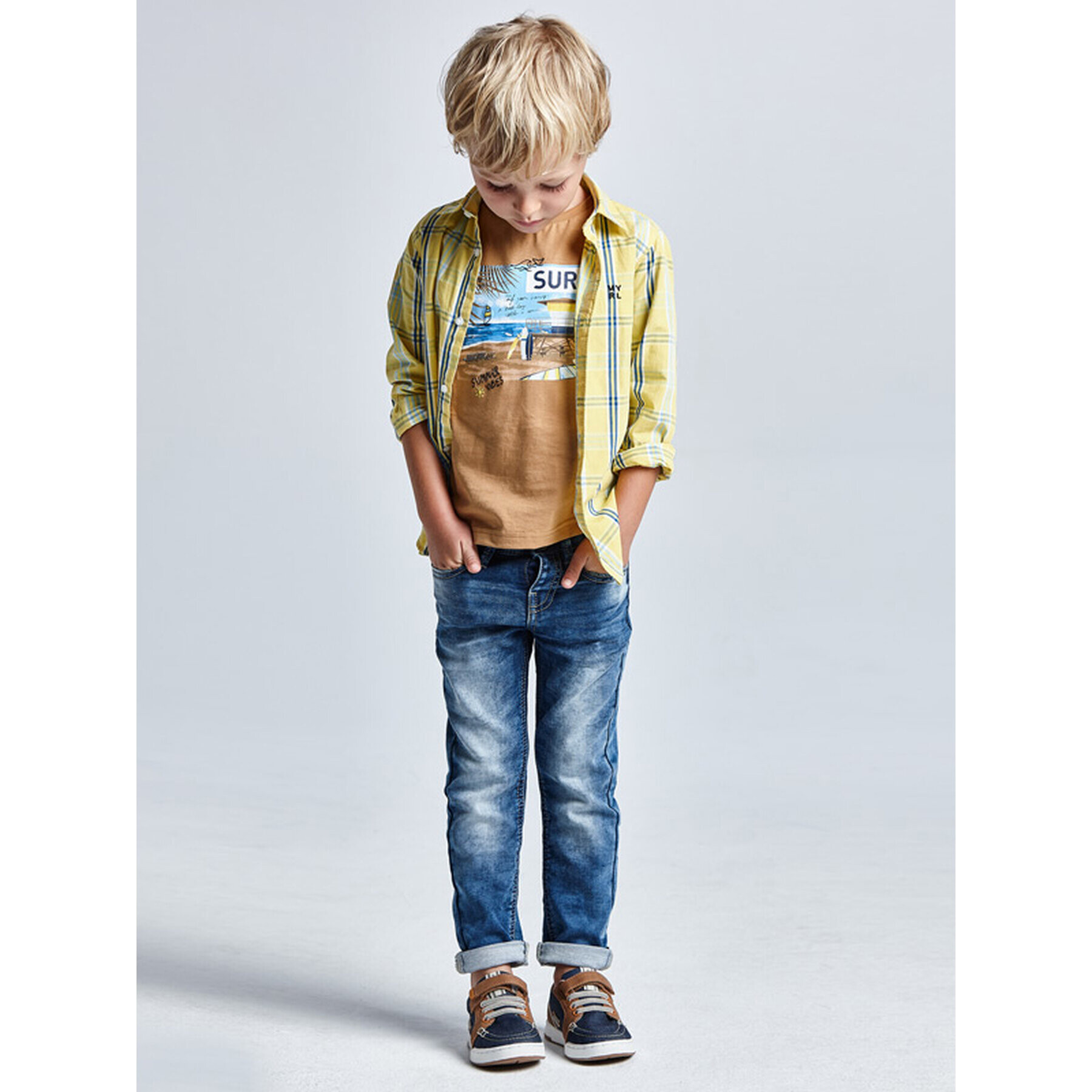 Mayoral Дънки 3572 Тъмносин Slim Fit - Pepit.bg