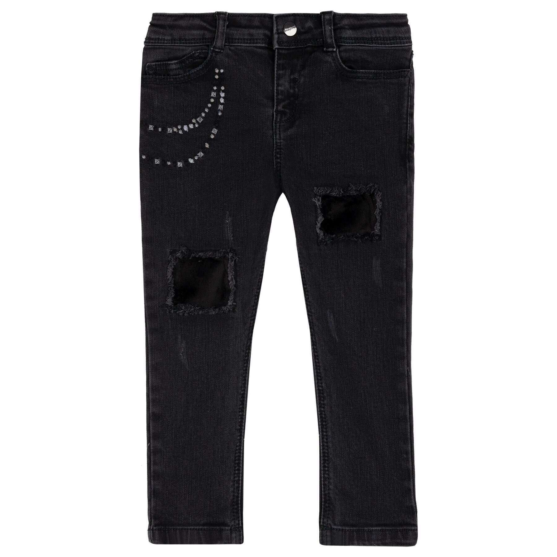 Mayoral Дънки 4502 Черен Skinny Fit - Pepit.bg