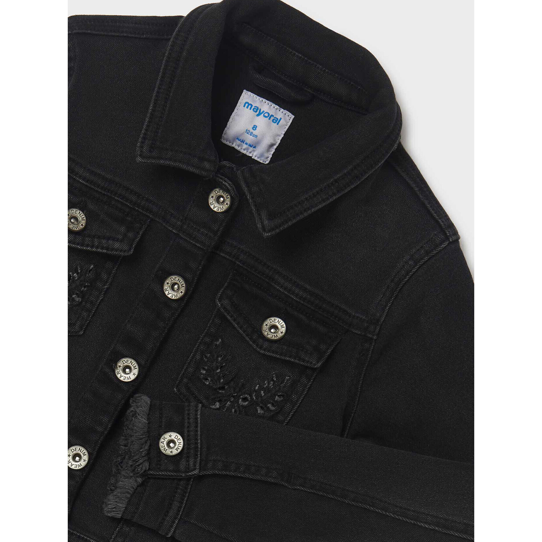 Mayoral Дънково яке 6434 Черен Regular Fit - Pepit.bg