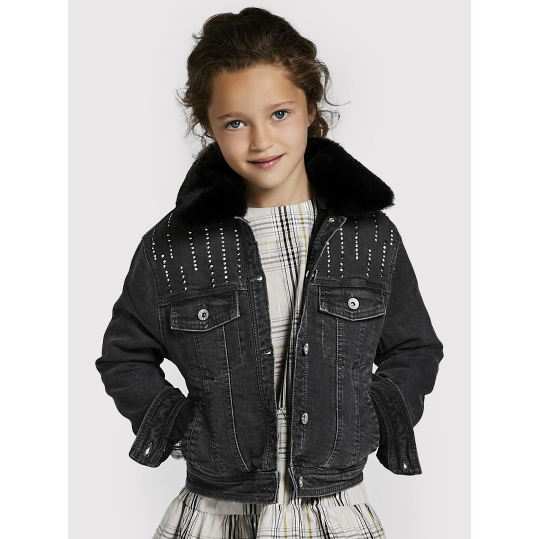 Mayoral Дънково яке 7430 Сив Regular Fit - Pepit.bg