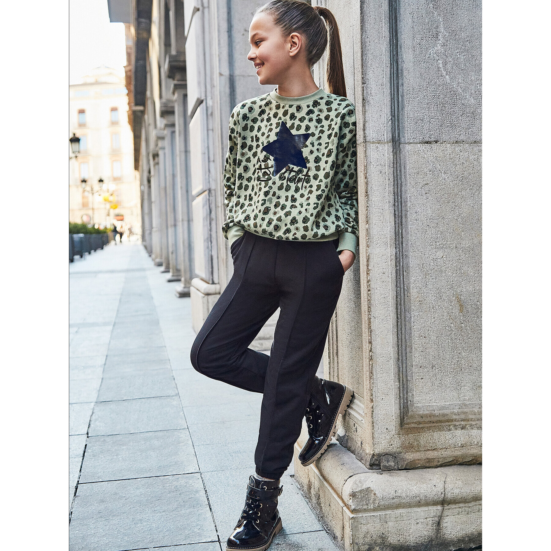 Mayoral Долнище анцуг 7.509 Черен Regular Fit - Pepit.bg