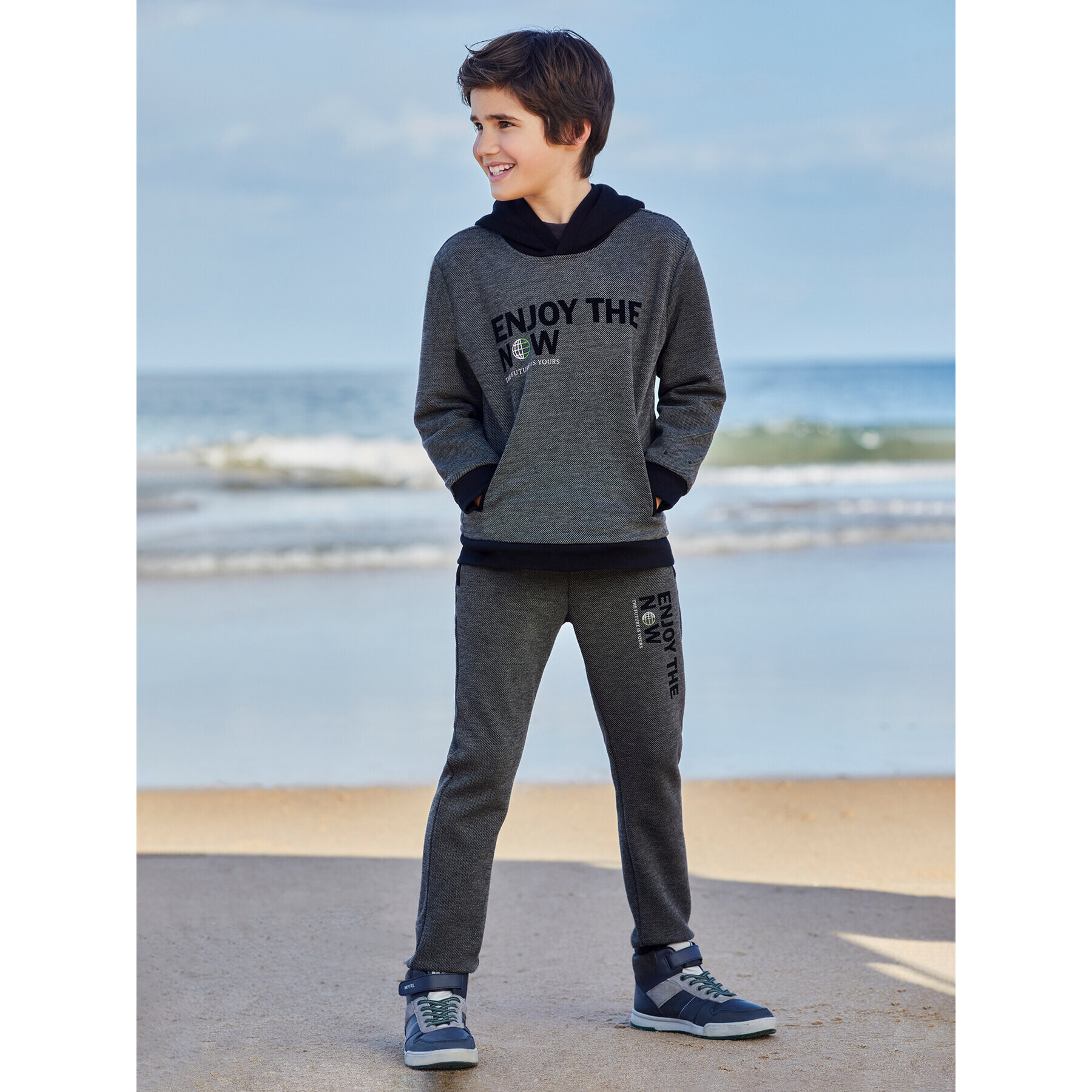 Mayoral Долнище анцуг 7577 Сив Regular Fit - Pepit.bg
