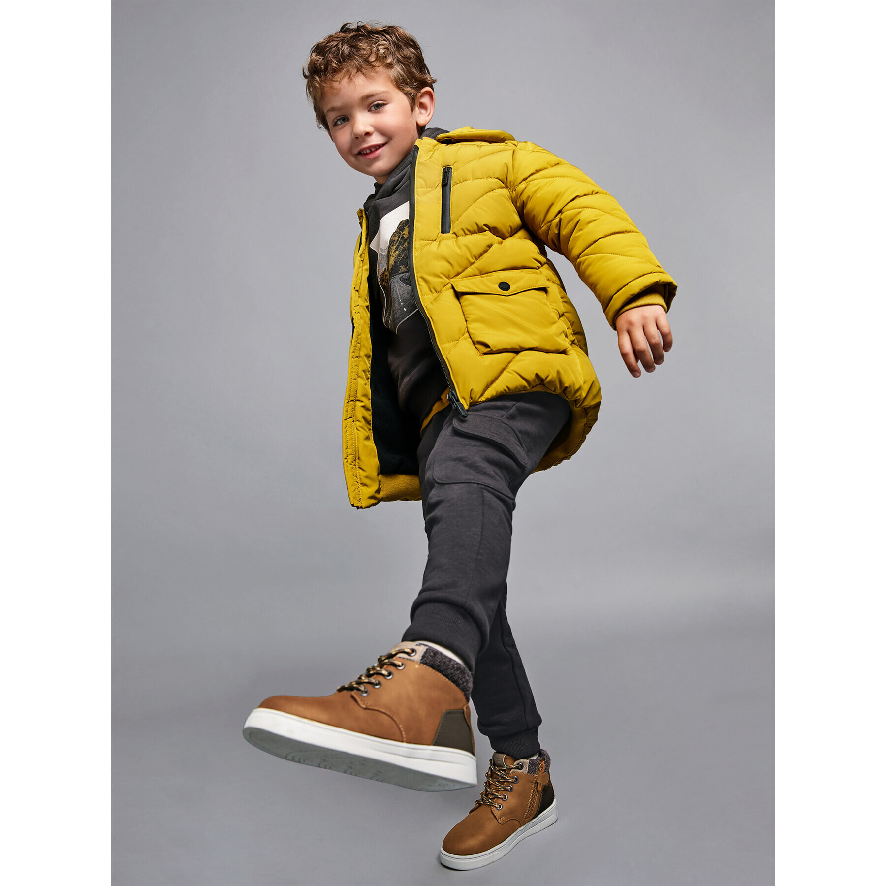 Mayoral Долнище анцуг 4585 Сив Regular Fit - Pepit.bg