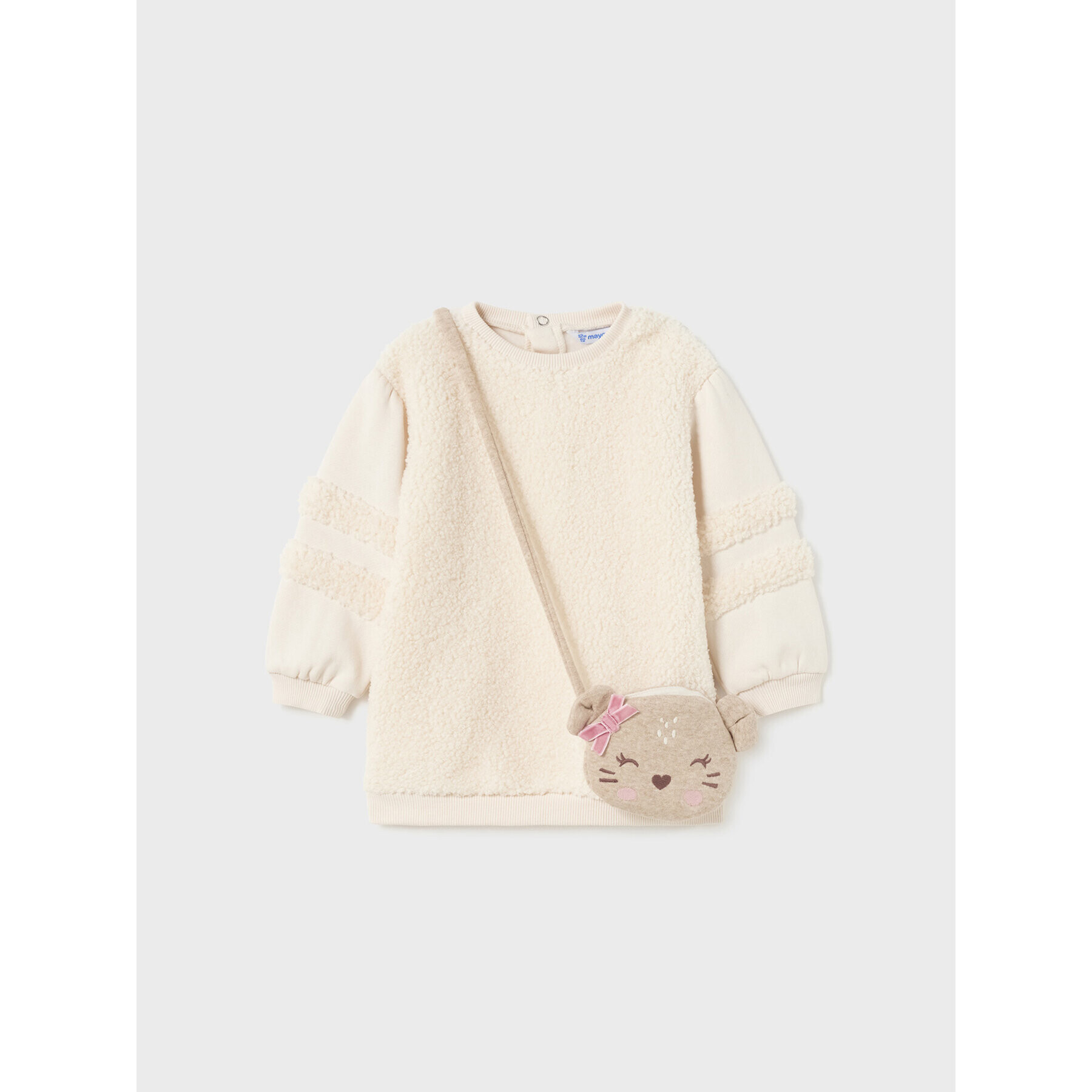 Mayoral Ежедневна рокля 2.986 Екрю Regular Fit - Pepit.bg