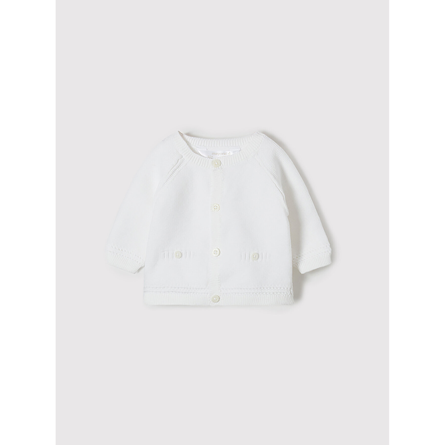 Mayoral Кардиган 1347 Бял Regular Fit - Pepit.bg