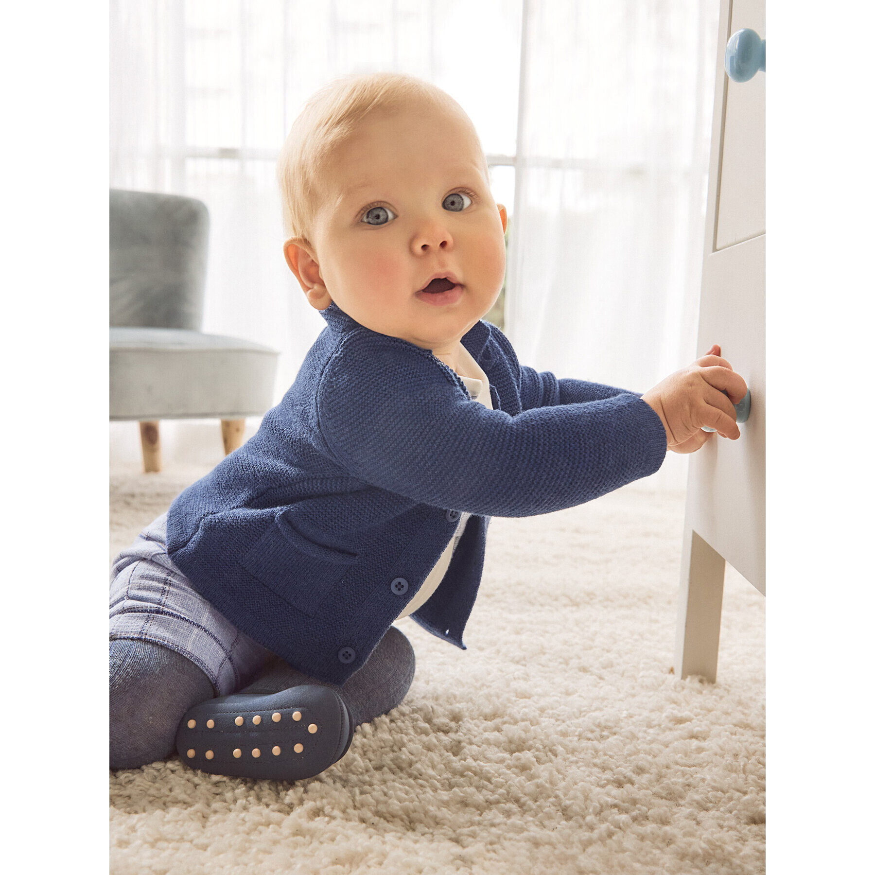 Mayoral Кардиган 2.308 Тъмносин Regular Fit - Pepit.bg