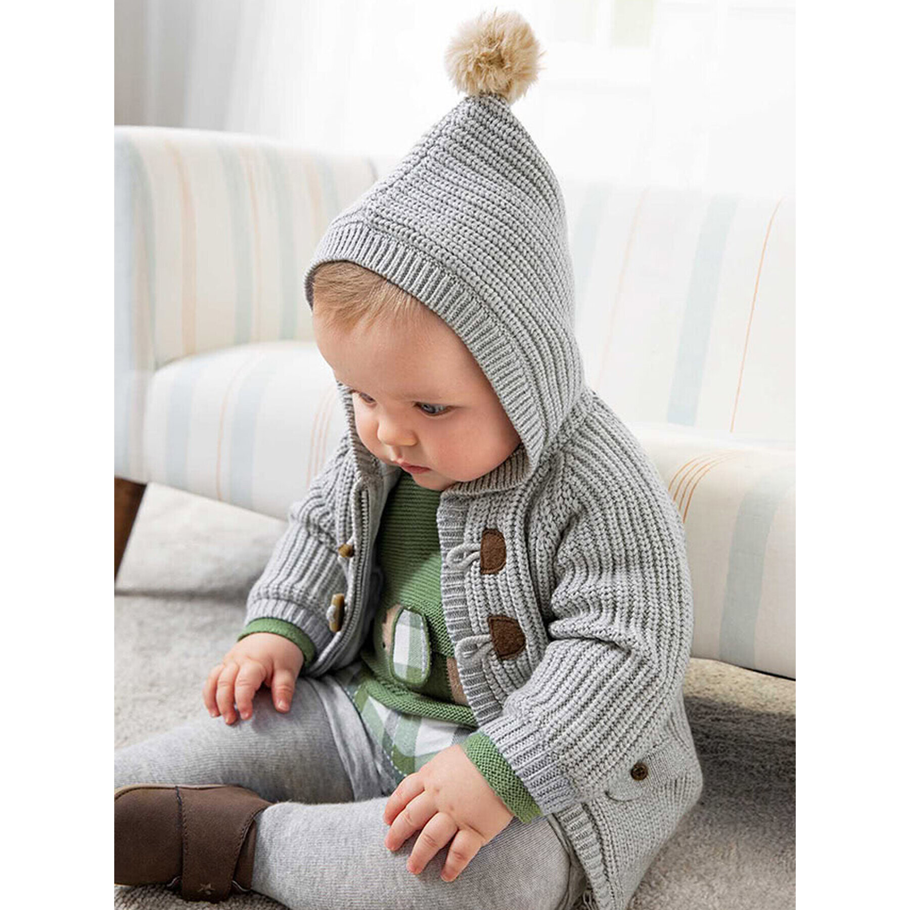 Mayoral Кардиган 2367 Сив Regular Fit - Pepit.bg