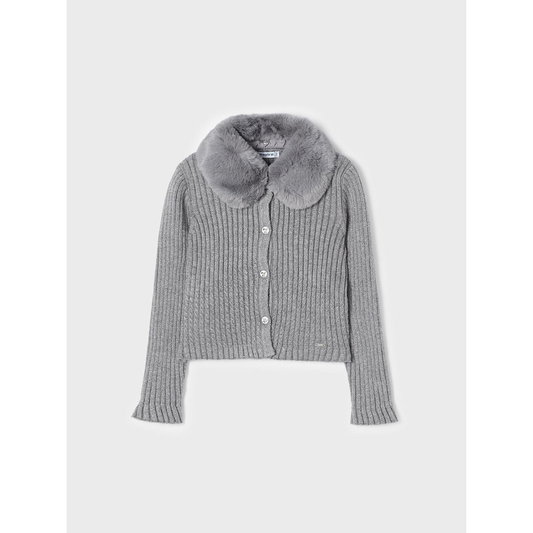 Mayoral Кардиган 4.309 Сив Regular Fit - Pepit.bg