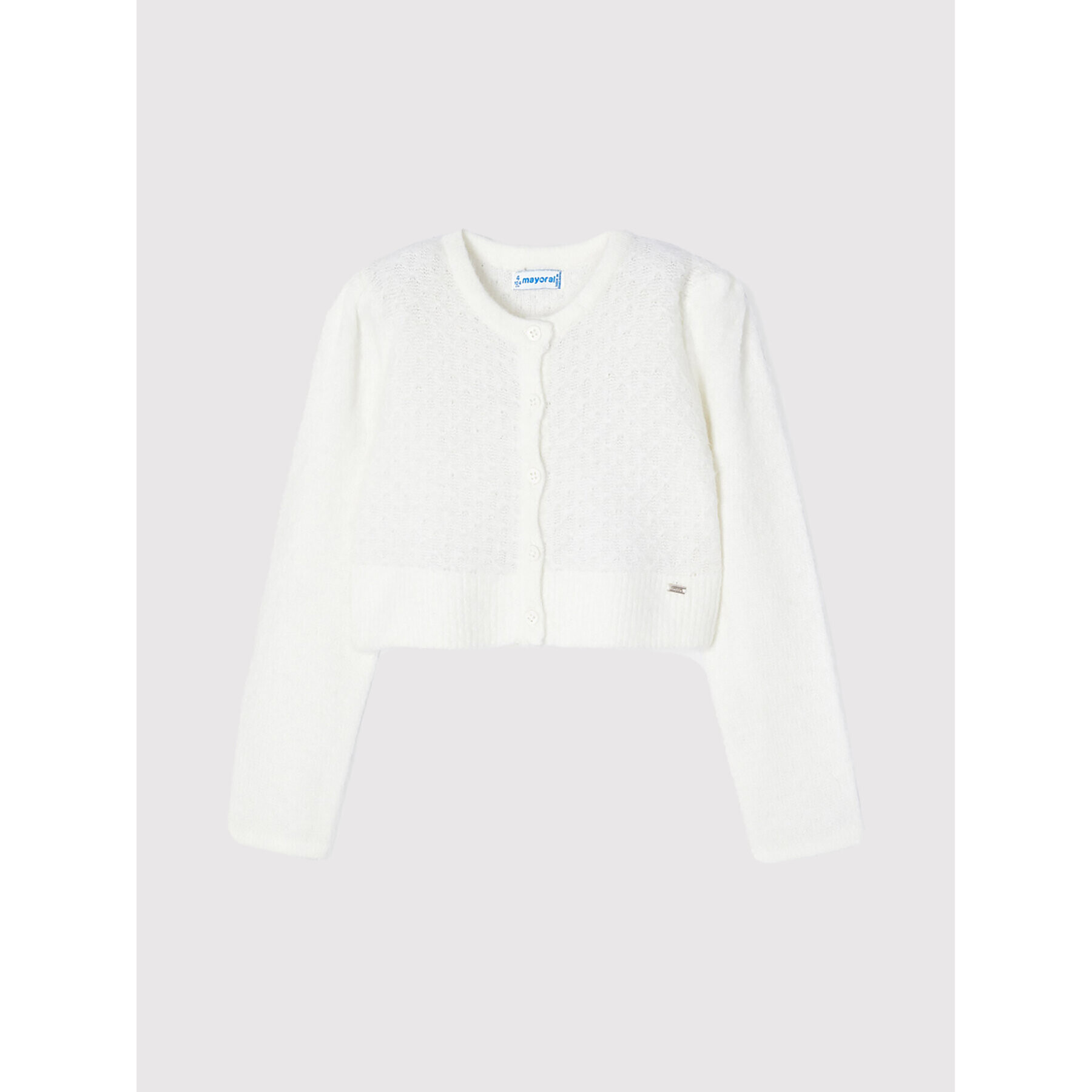 Mayoral Кардиган 4308 Бял Regular Fit - Pepit.bg
