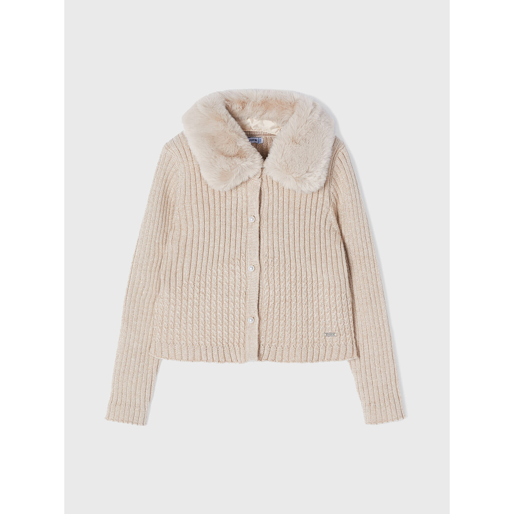 Mayoral Кардиган 4309 Бежов Regular Fit - Pepit.bg