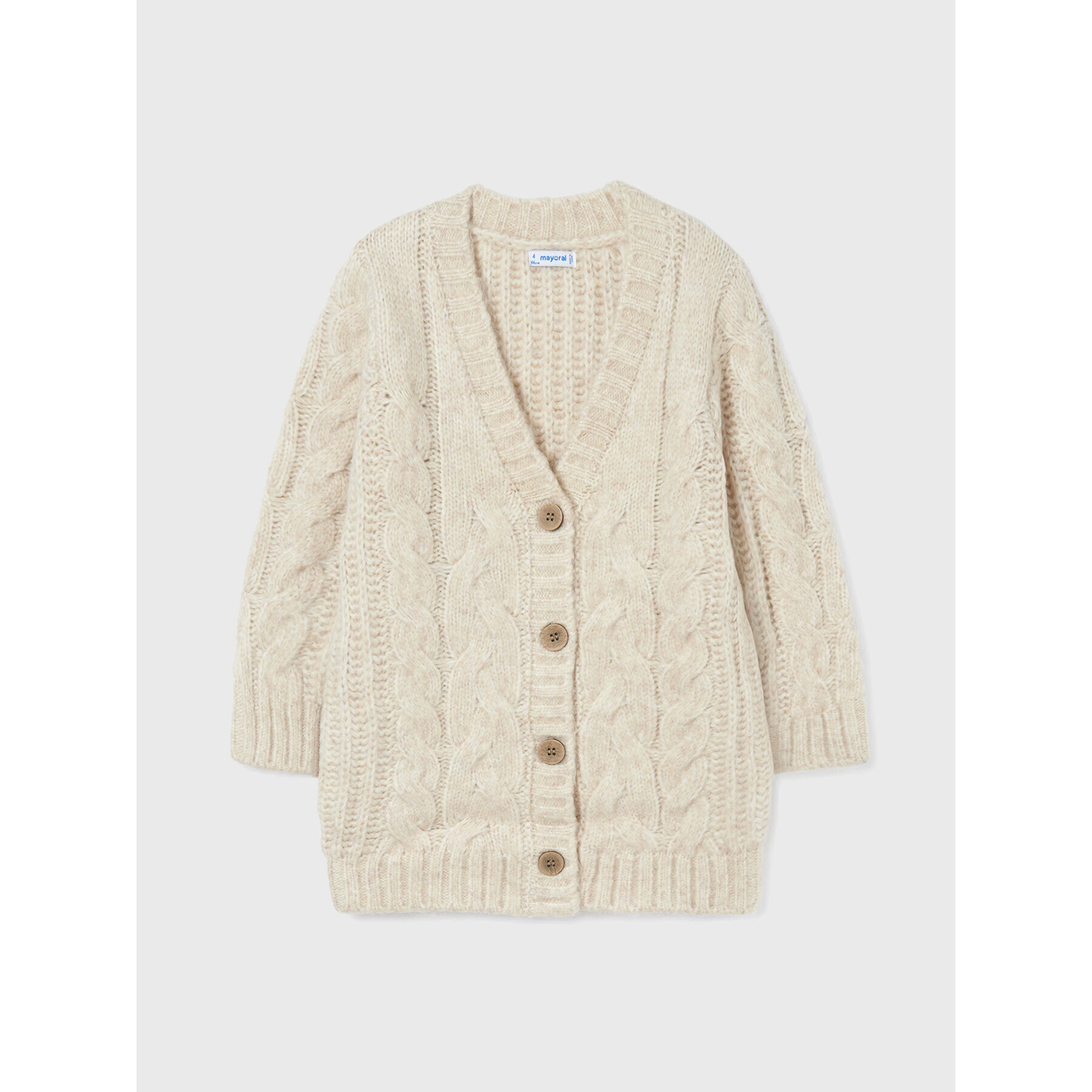 Mayoral Кардиган 4310 Бежов Relaxed Fit - Pepit.bg
