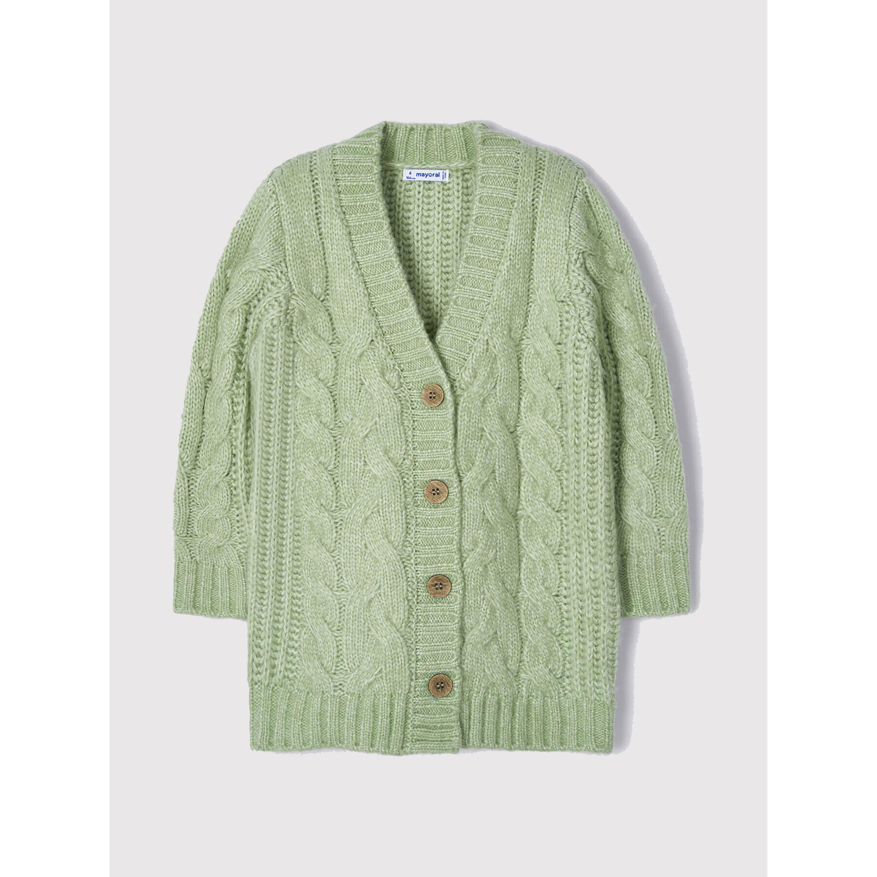 Mayoral Кардиган 4310 Зелен Relaxed Fit - Pepit.bg