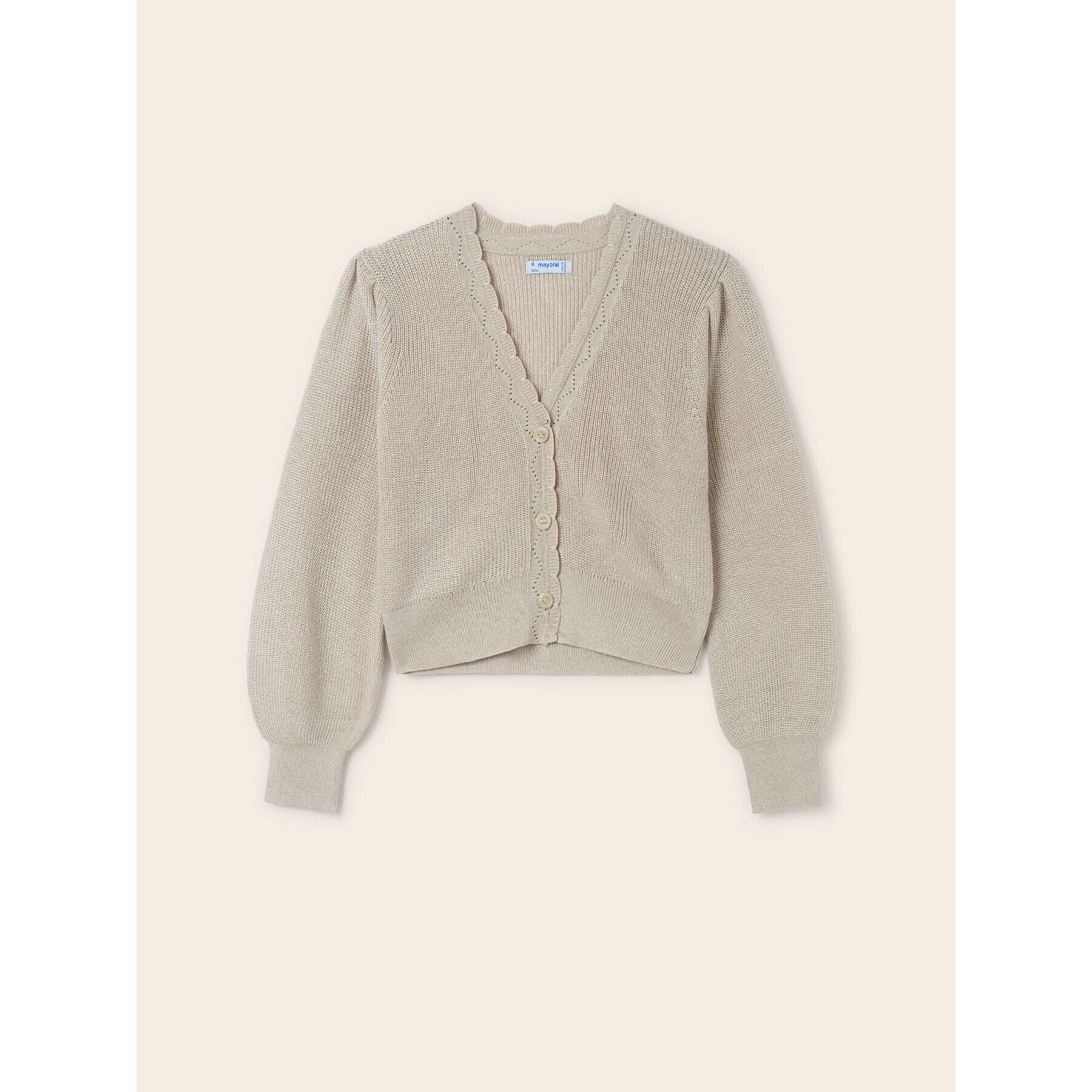 Mayoral Кардиган 6331 Бежов Regular Fit - Pepit.bg