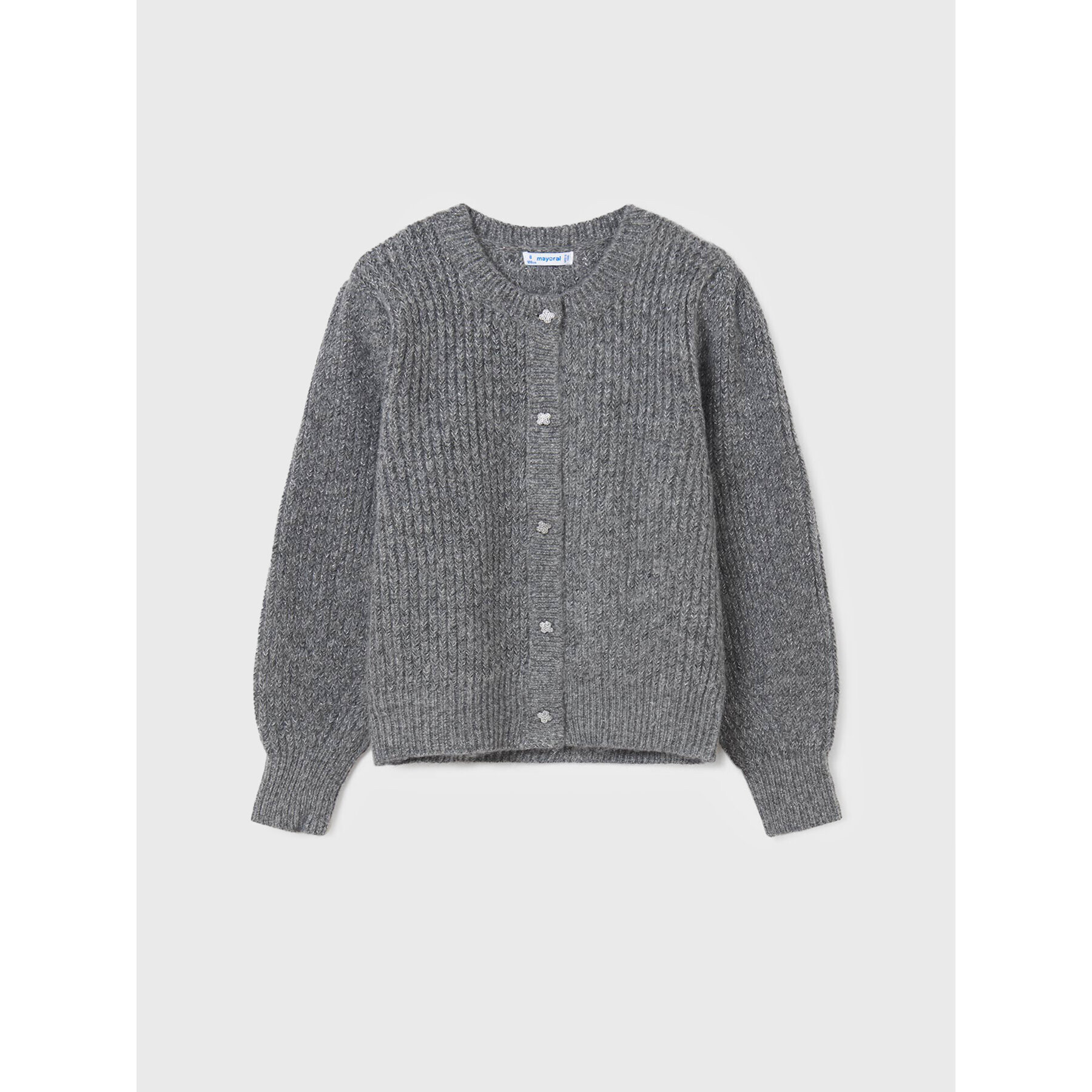 Mayoral Кардиган 7376 Сив Regular Fit - Pepit.bg