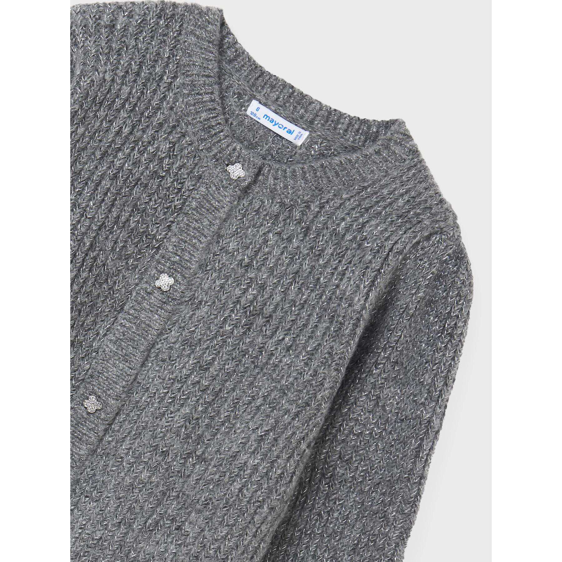 Mayoral Кардиган 7376 Сив Regular Fit - Pepit.bg