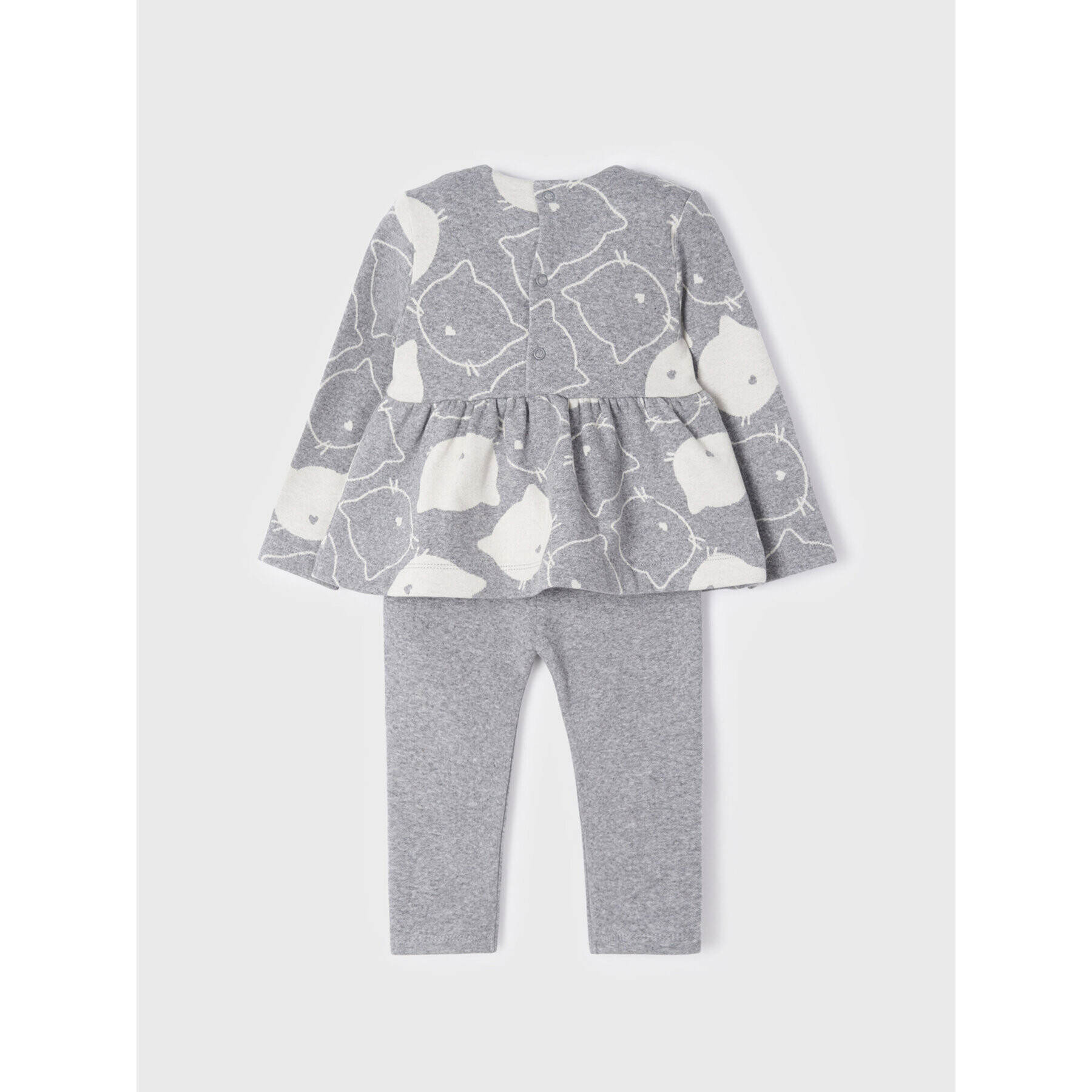 Mayoral Комплект блуза и клин 2728 Сив Regular Fit - Pepit.bg