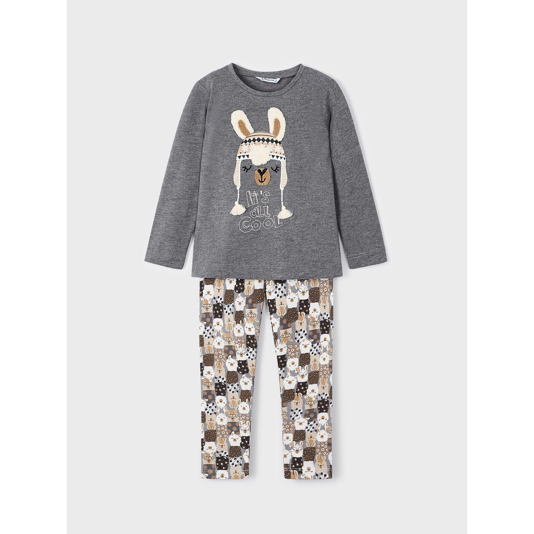 Mayoral Комплект блуза и клин 4.795 Сив Regular Fit - Pepit.bg
