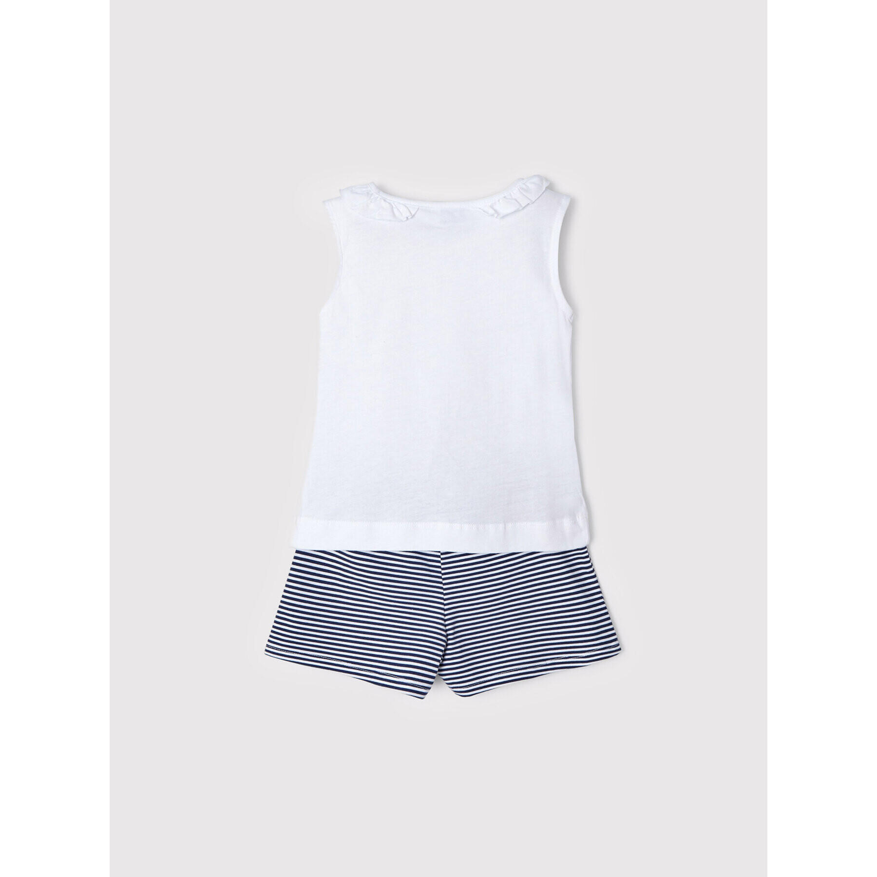 Mayoral Комплект топ и панталонки 3285 Бял Regular Fit - Pepit.bg