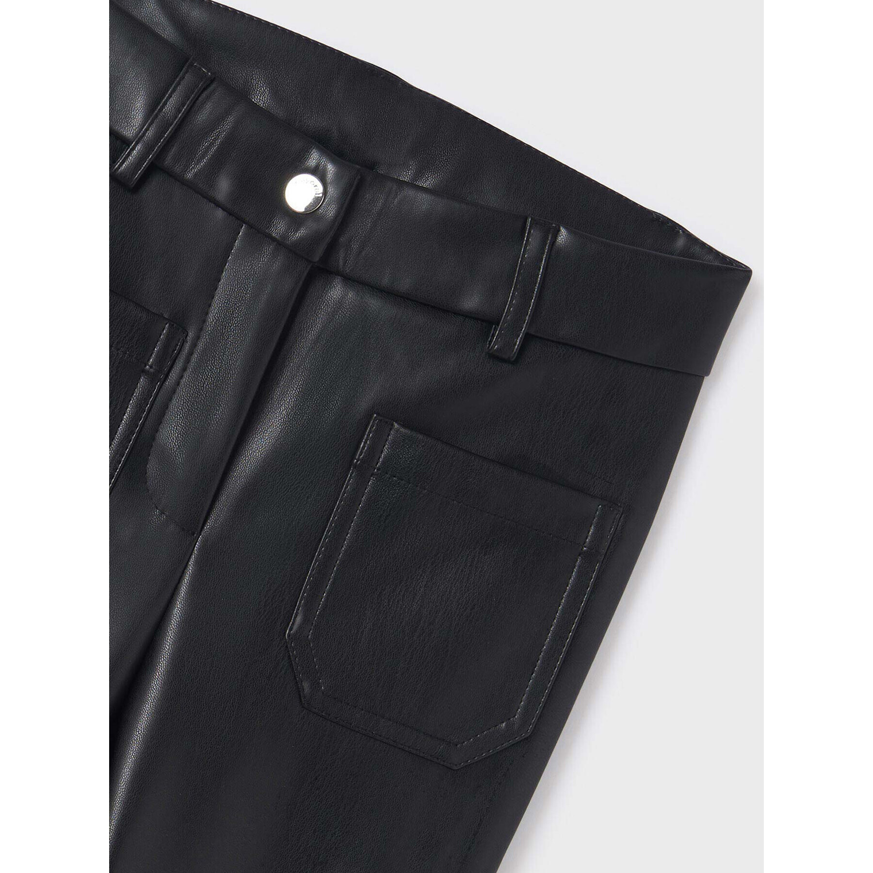 Mayoral Кожени панталони 7.508 Черен Regular Fit - Pepit.bg