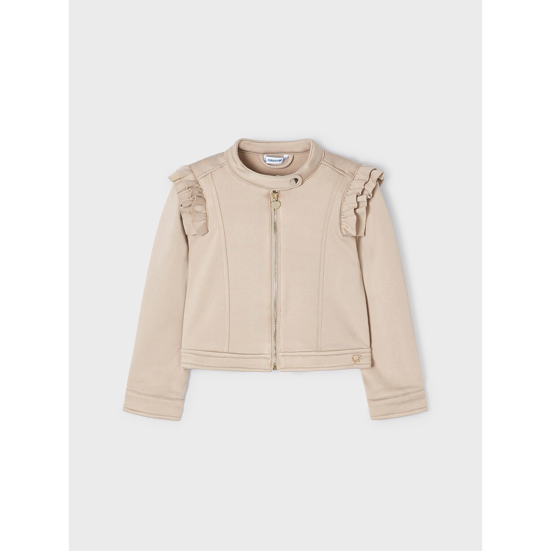 Mayoral Кожено яке 4.405 Бежов Regular Fit - Pepit.bg