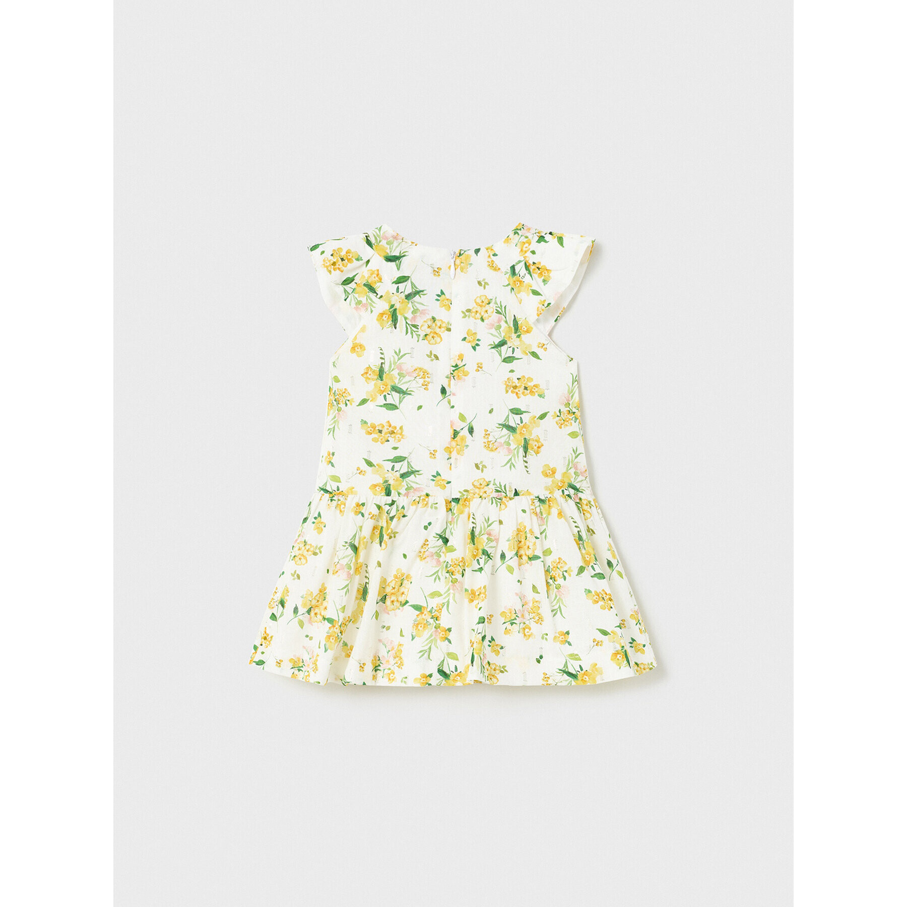Mayoral Лятна рокля 1958 Бял Regular Fit - Pepit.bg