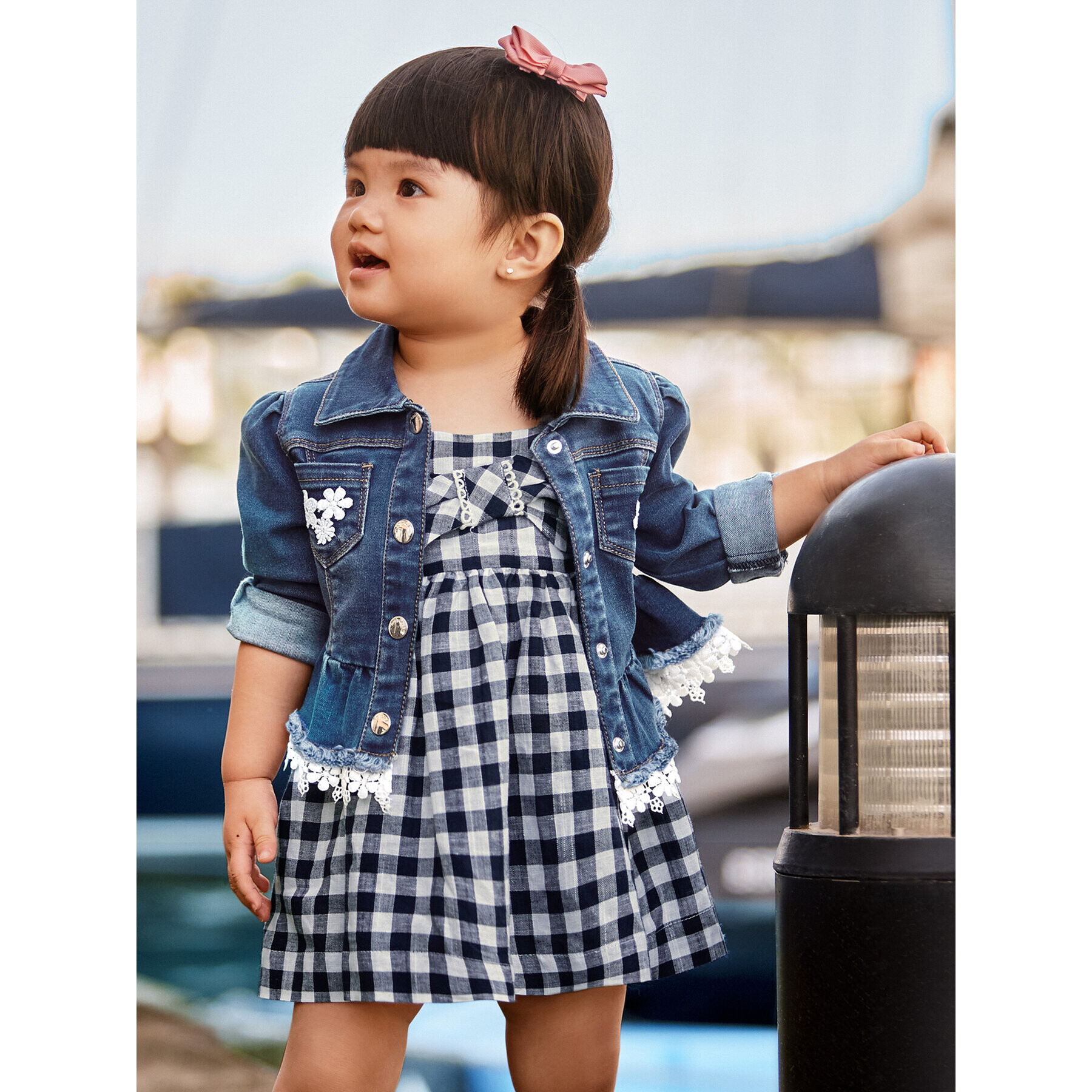 Mayoral Лятна рокля 1963 Тъмносин Regular Fit - Pepit.bg
