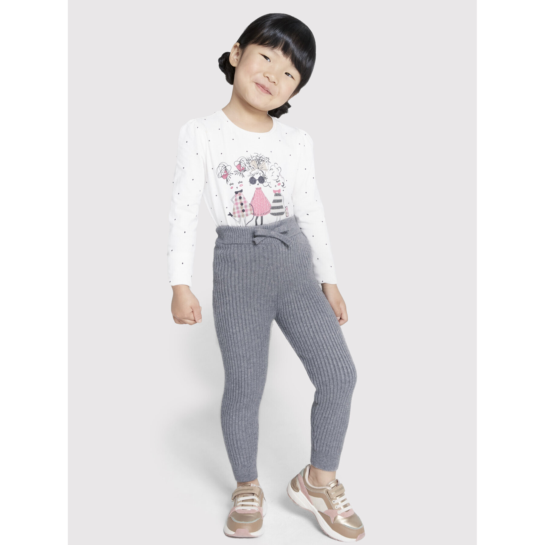 Mayoral Плетени панталони 10329 Сив Slim Fit - Pepit.bg