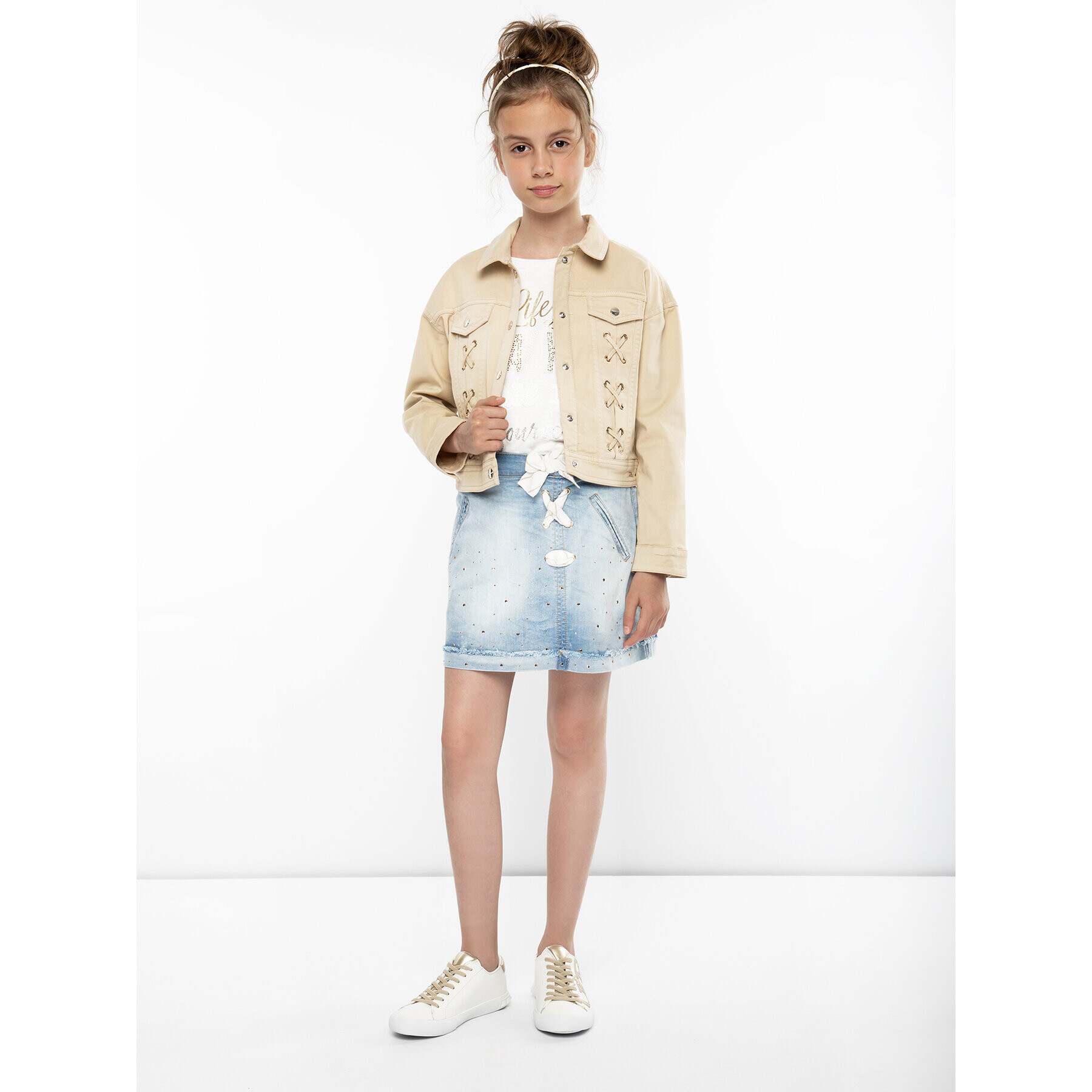 Mayoral Преходно яке 3407 Бежов Regular Fit - Pepit.bg