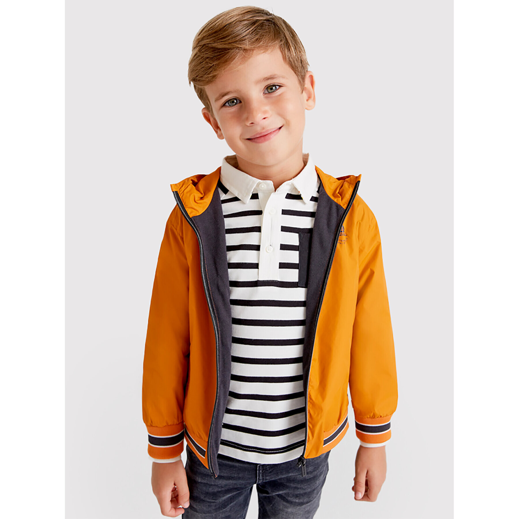 Mayoral Преходно яке 3416 Оранжев Regular Fit - Pepit.bg