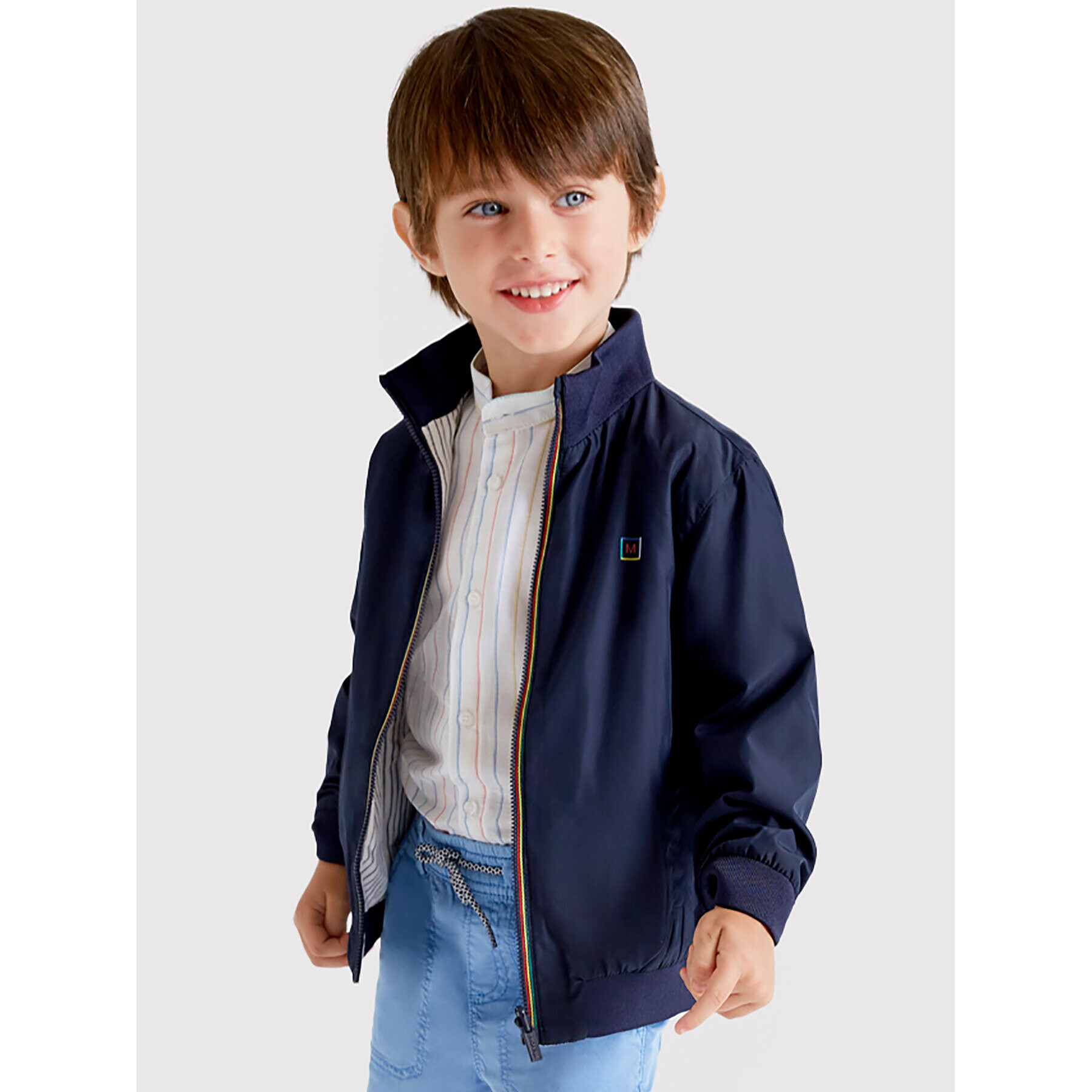 Mayoral Преходно яке 3418 Тъмносин Regular Fit - Pepit.bg