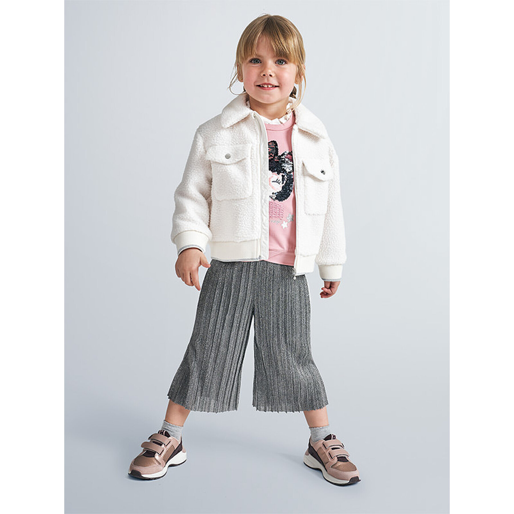 Mayoral Преходно яке 4408 Бял Regular Fit - Pepit.bg
