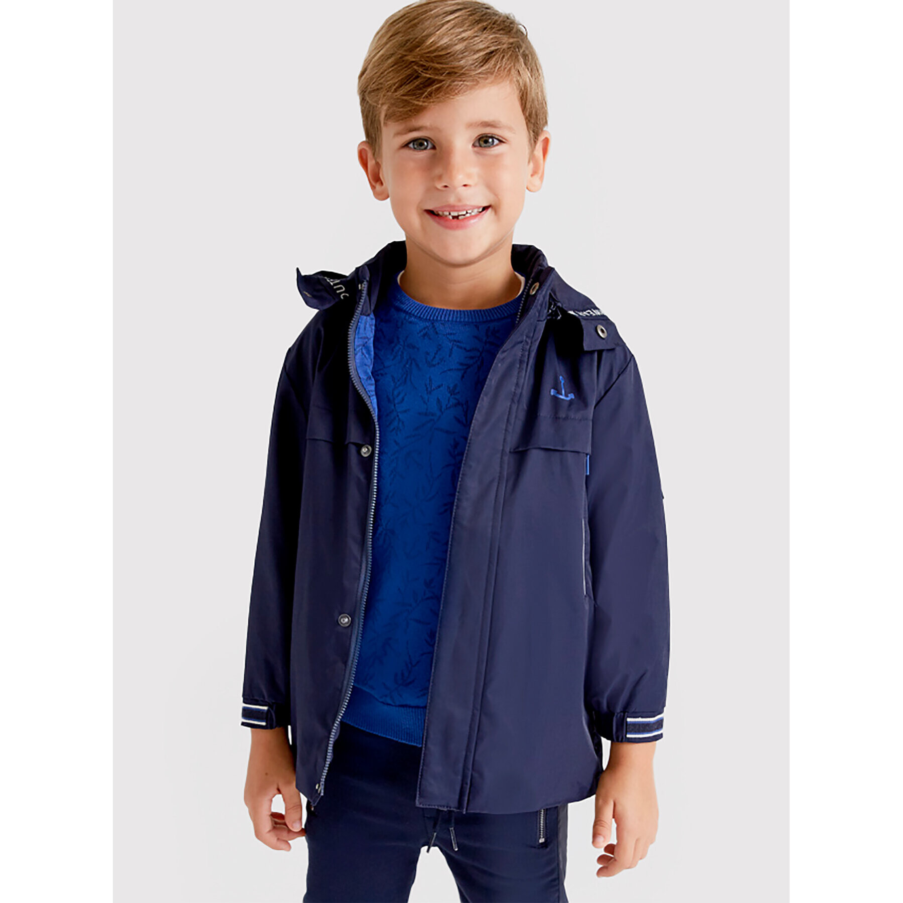 Mayoral Преходно яке 3413 Тъмносин Regular Fit - Pepit.bg