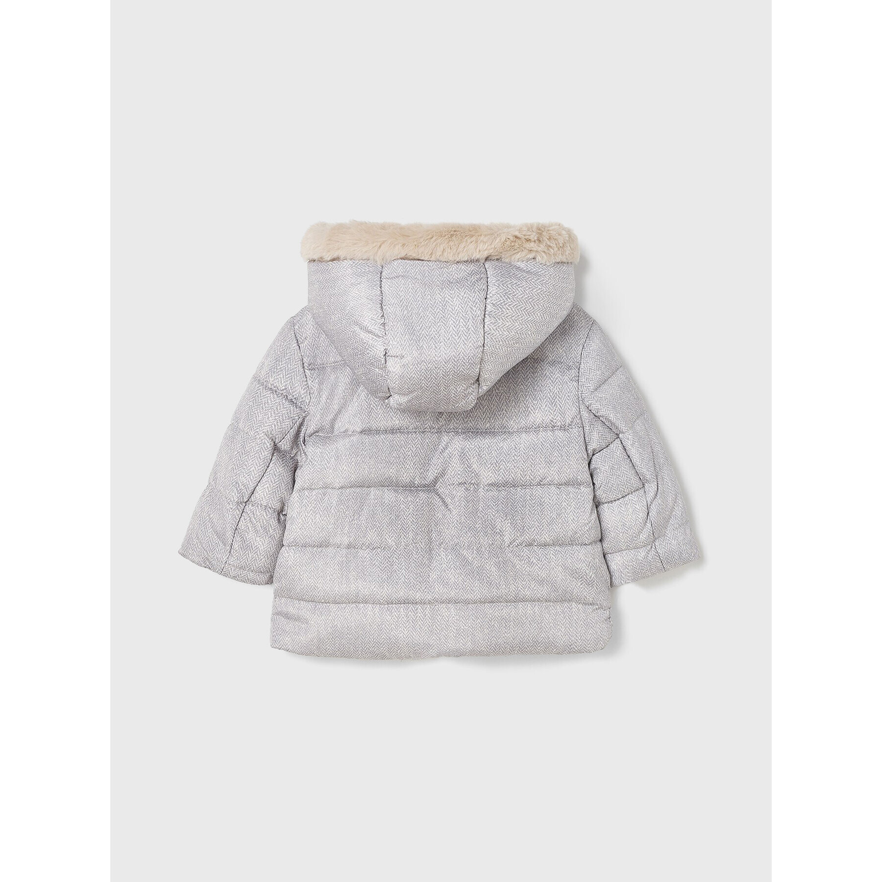 Mayoral Пухено яке 2401 Сив Regular Fit - Pepit.bg