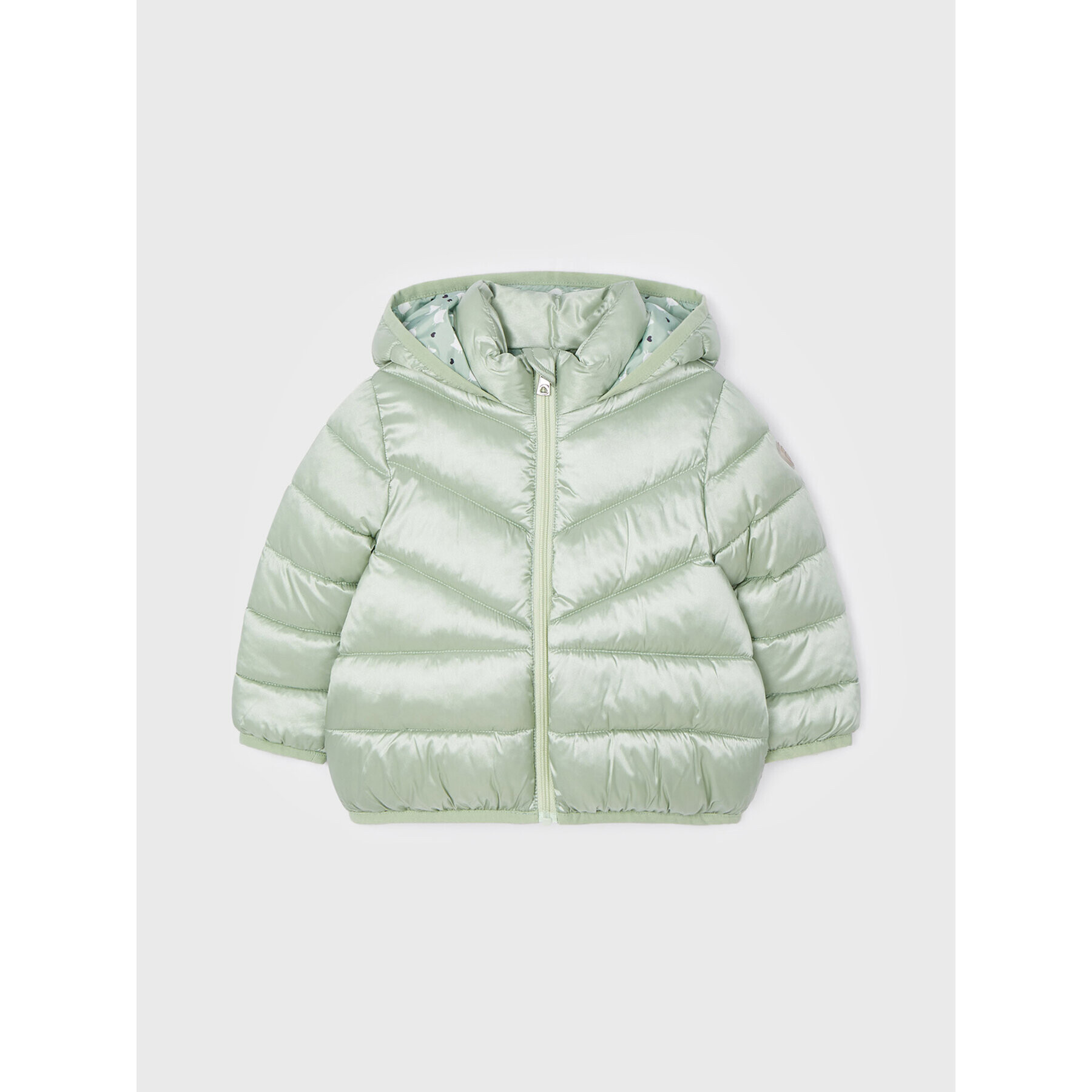 Mayoral Пухено яке 2440 Зелен Regular Fit - Pepit.bg