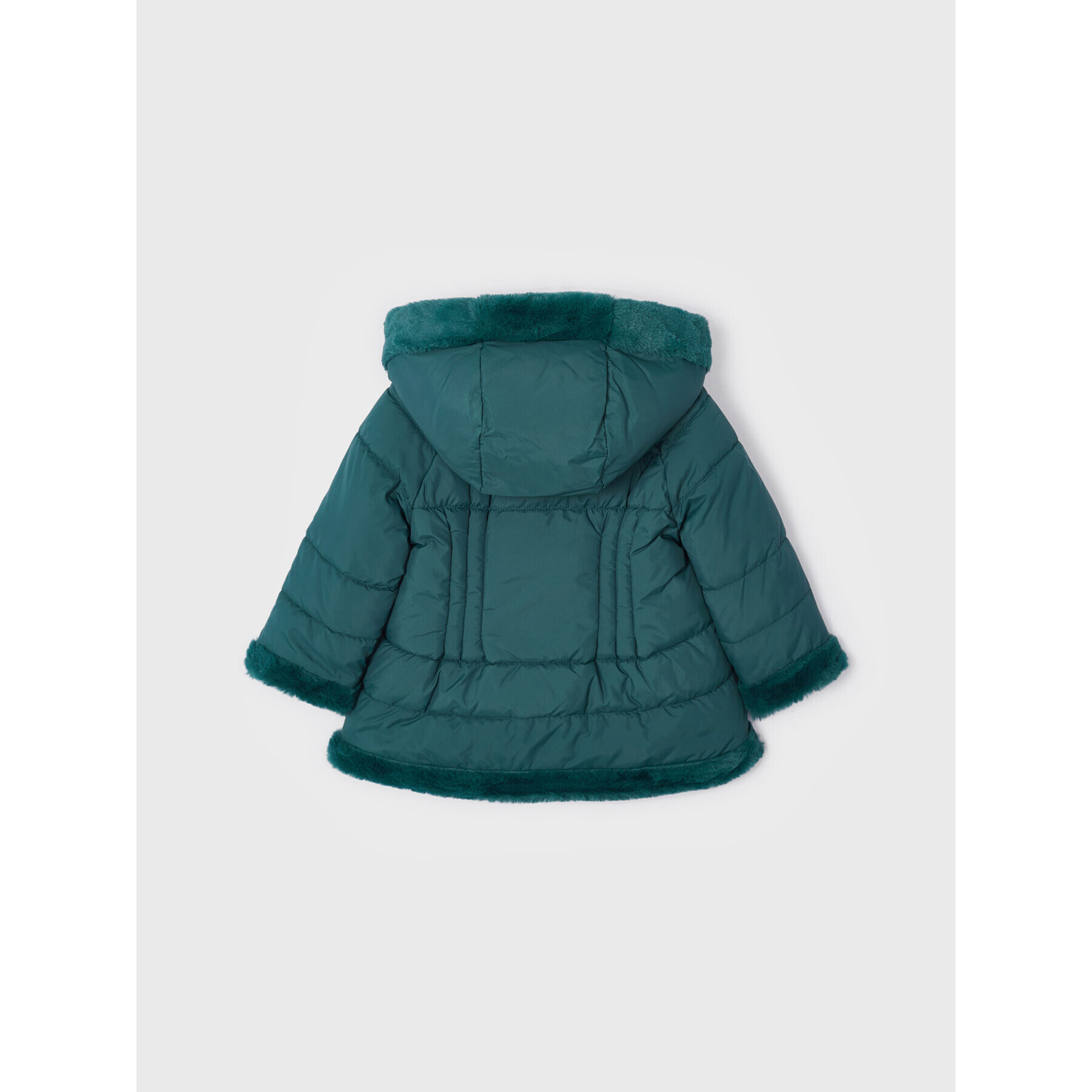 Mayoral Пухено яке 2441 Зелен Regular Fit - Pepit.bg