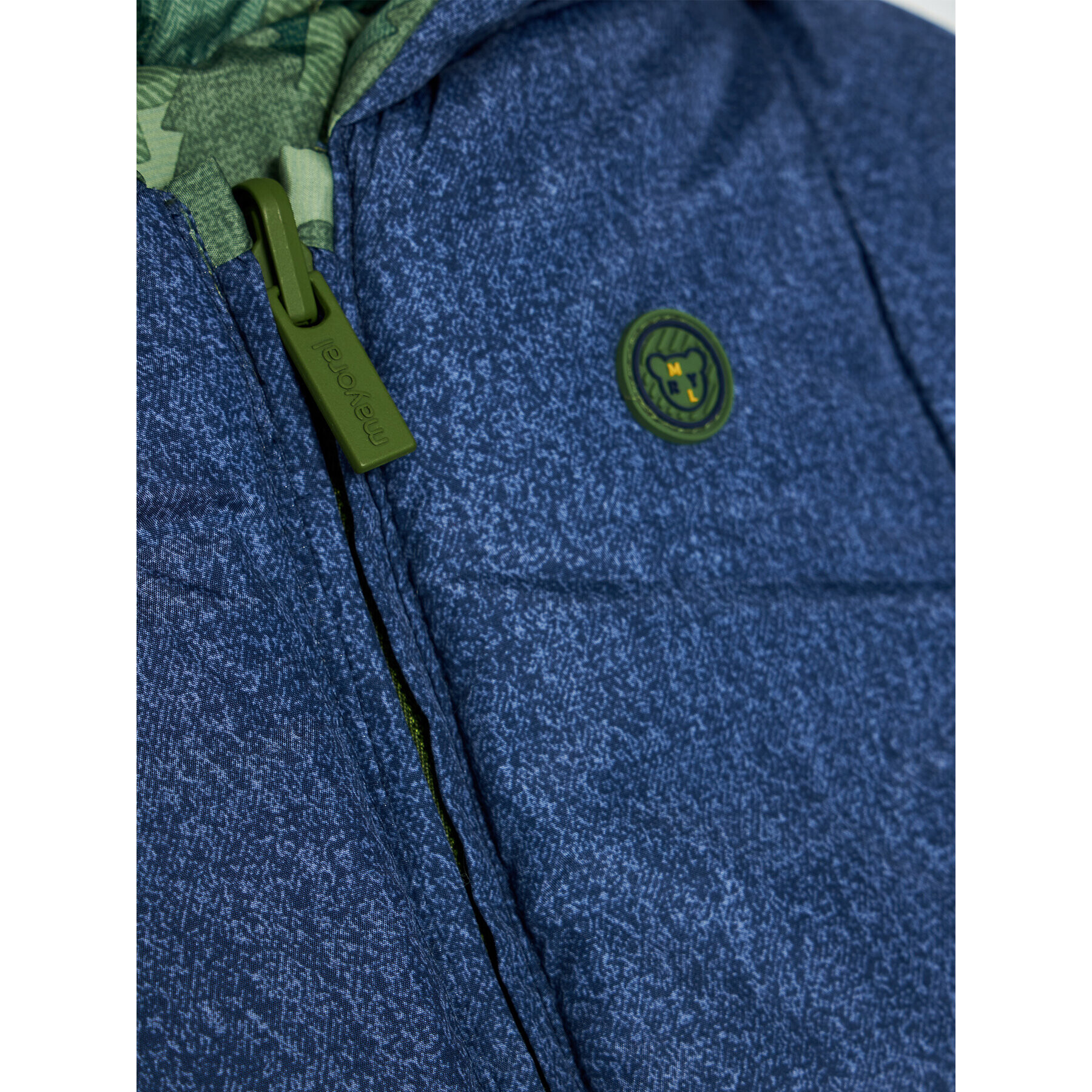 Mayoral Пухено яке 2471 Зелен Regular Fit - Pepit.bg
