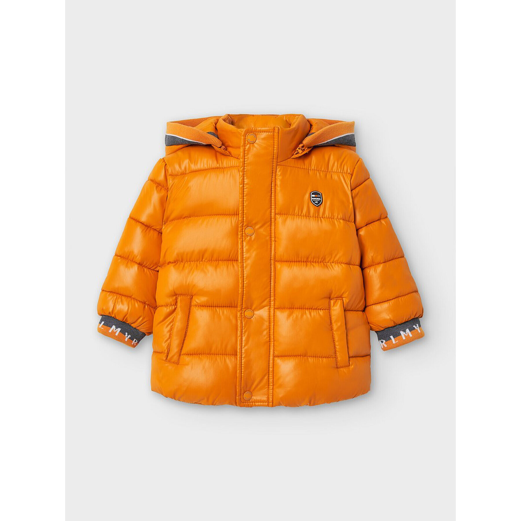Mayoral Пухено яке 2482 Оранжев Regular Fit - Pepit.bg