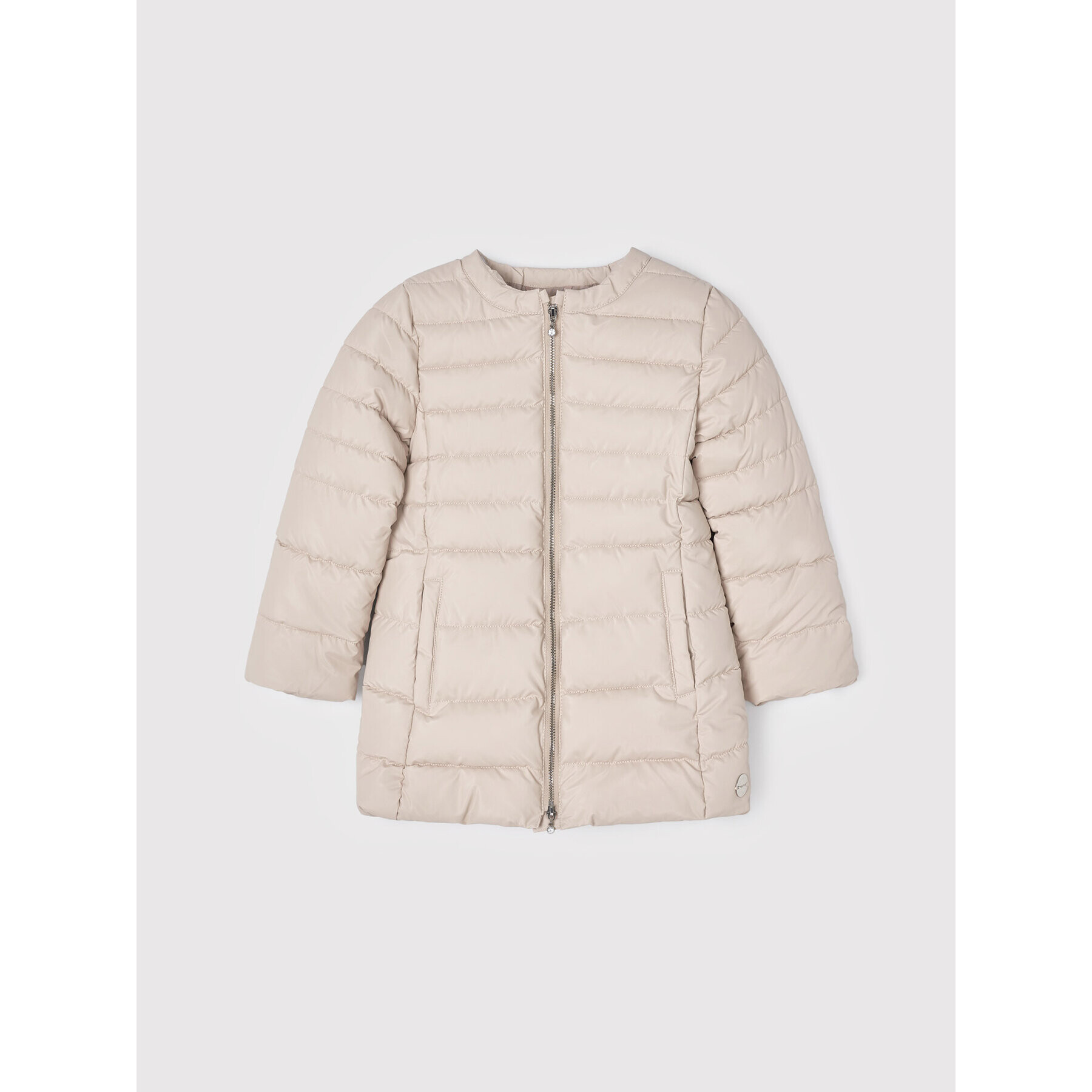 Mayoral Пухено яке 3430 Бежов Regular Fit - Pepit.bg