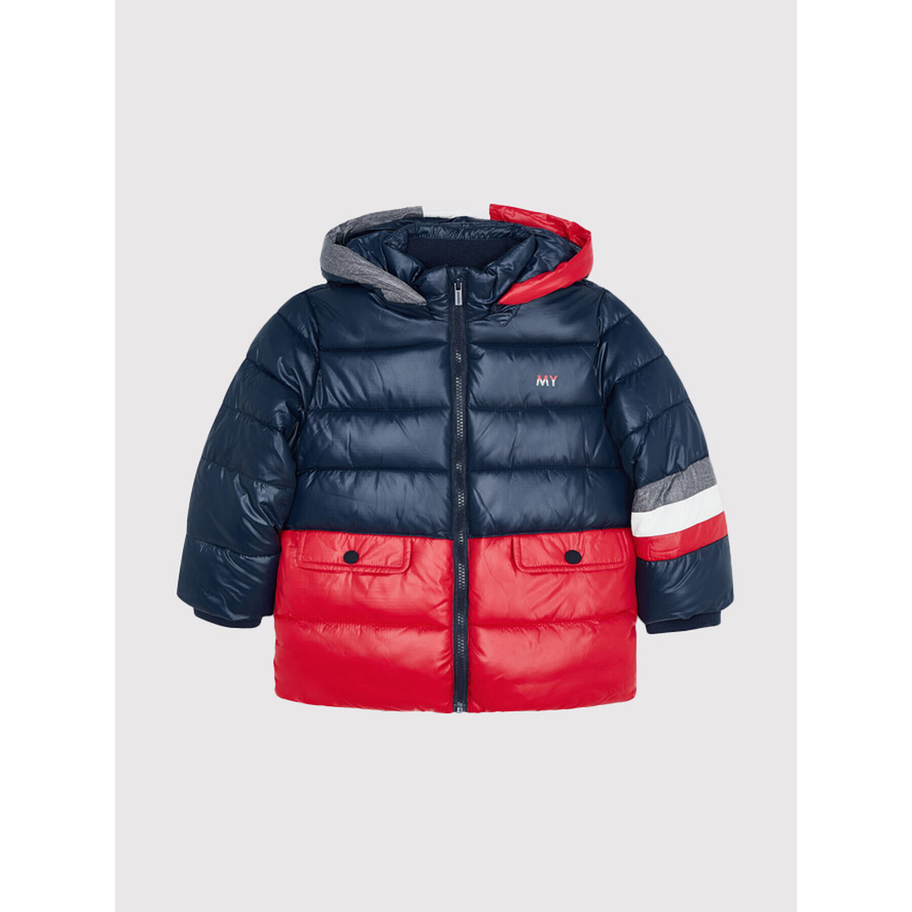 Mayoral Пухено яке 4413 Тъмносин Regular Fit - Pepit.bg