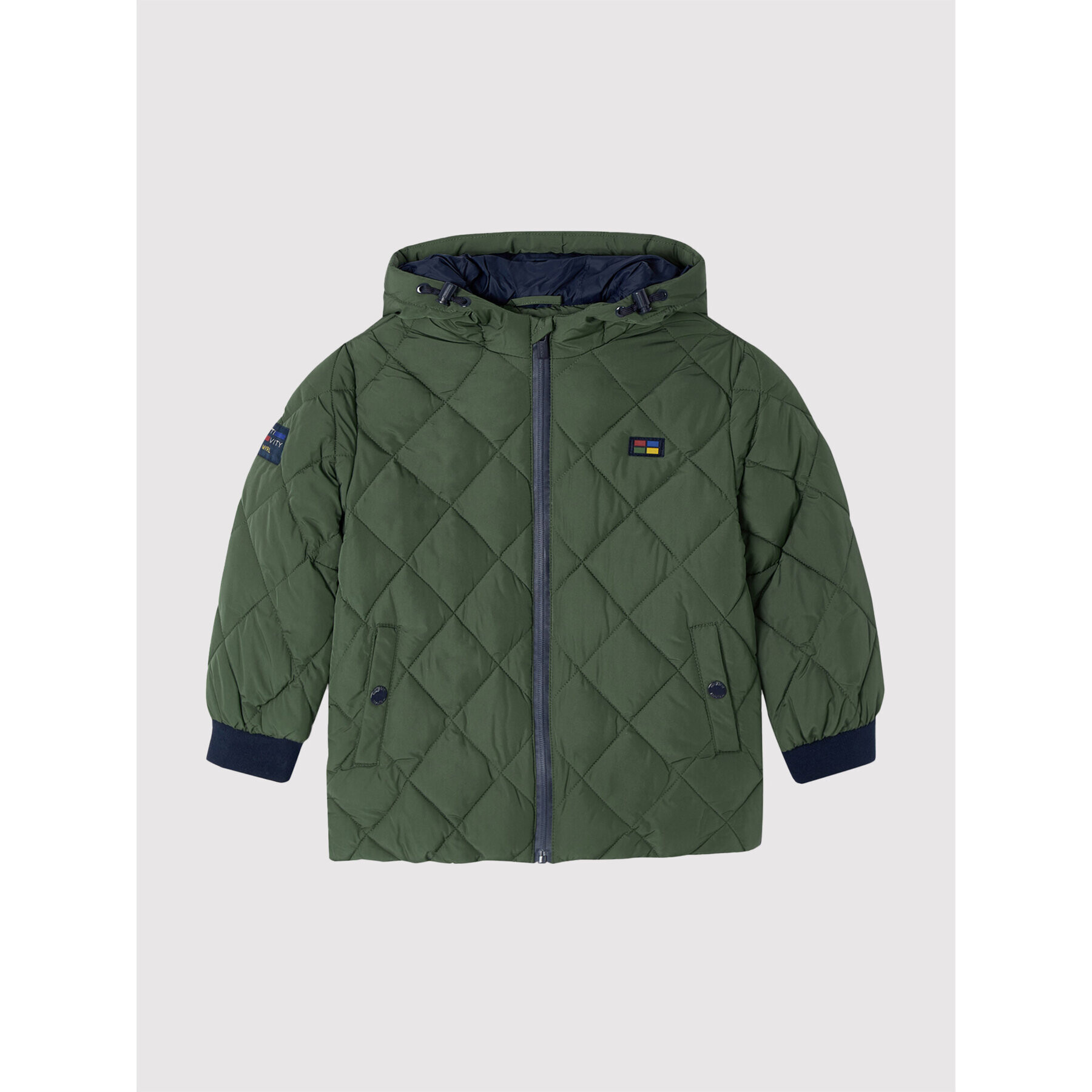 Mayoral Пухено яке 4414 Зелен Regular Fit - Pepit.bg